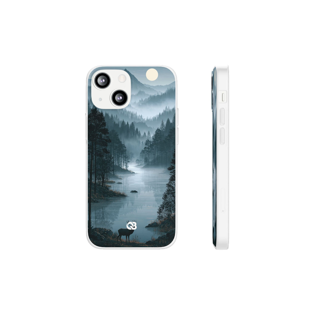 Silent Nordic Fjord · Lite Phone Case for iPhone · Blue