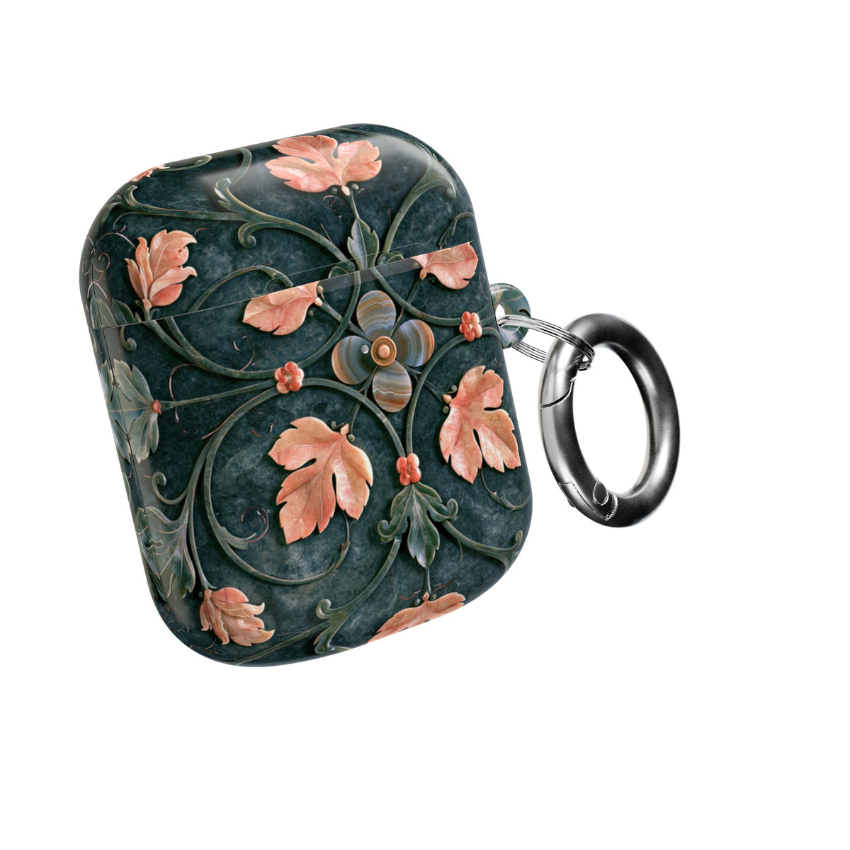 Florentine Rose Arabesque · Hard Case for AirPods & AirPods Pro · Green