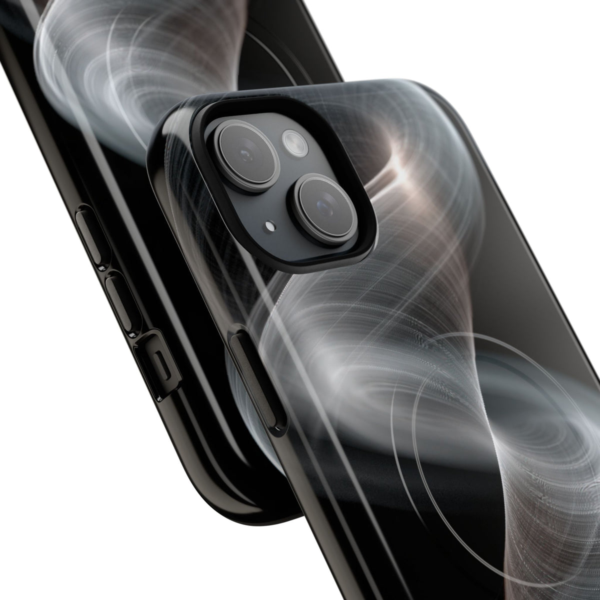 Luminous Vortex · Tough 2.0 Magnetic Phone Case for iPhone · Black