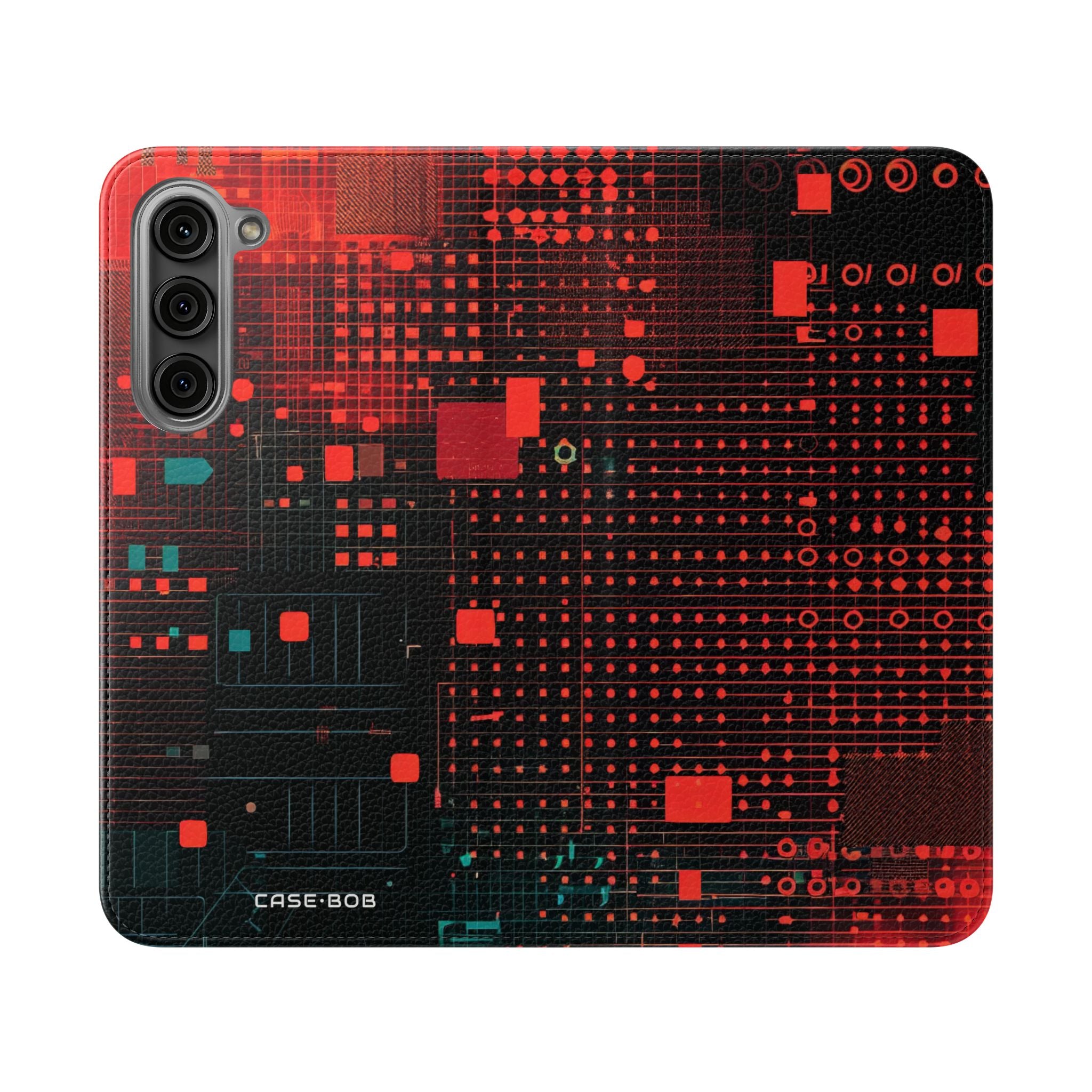 Crimson Circuit - Samsung S23+ Case - Portemonnee