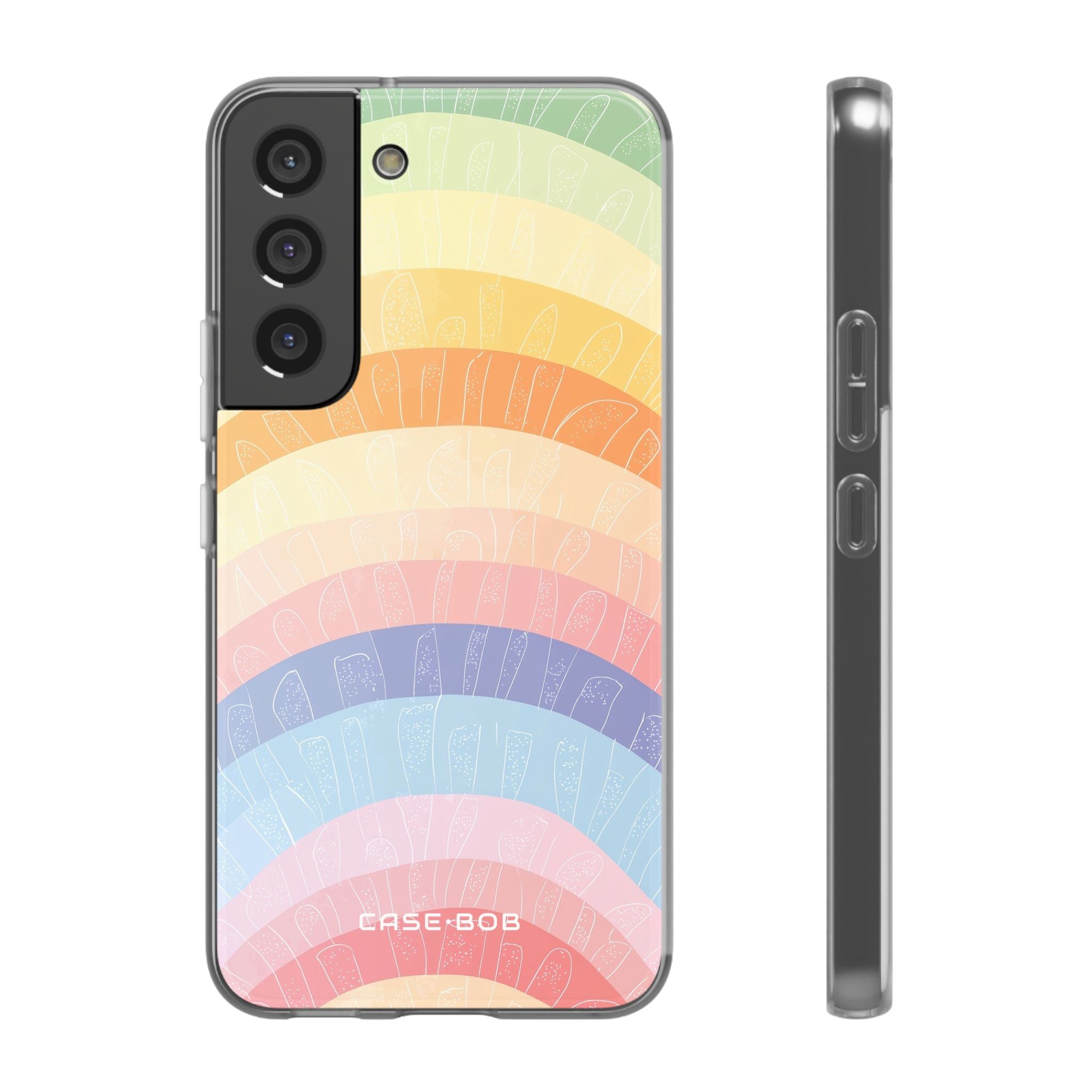 Pastell Regenbogen Bänder Samsung S22 - Soft