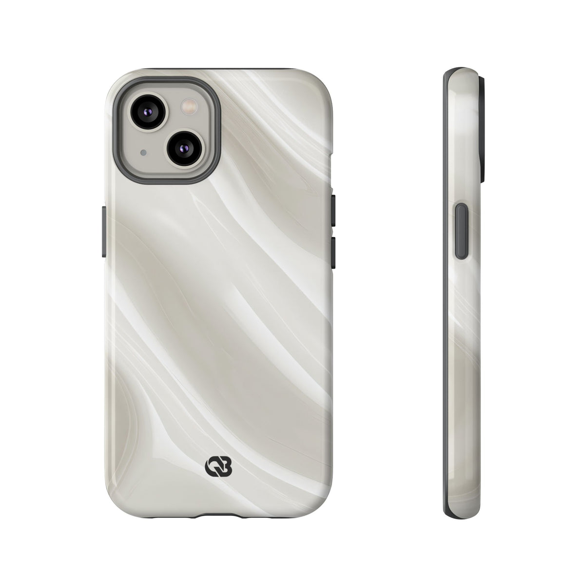 Liquid Enamel Fold · Tough Phone Case for iPhone · White