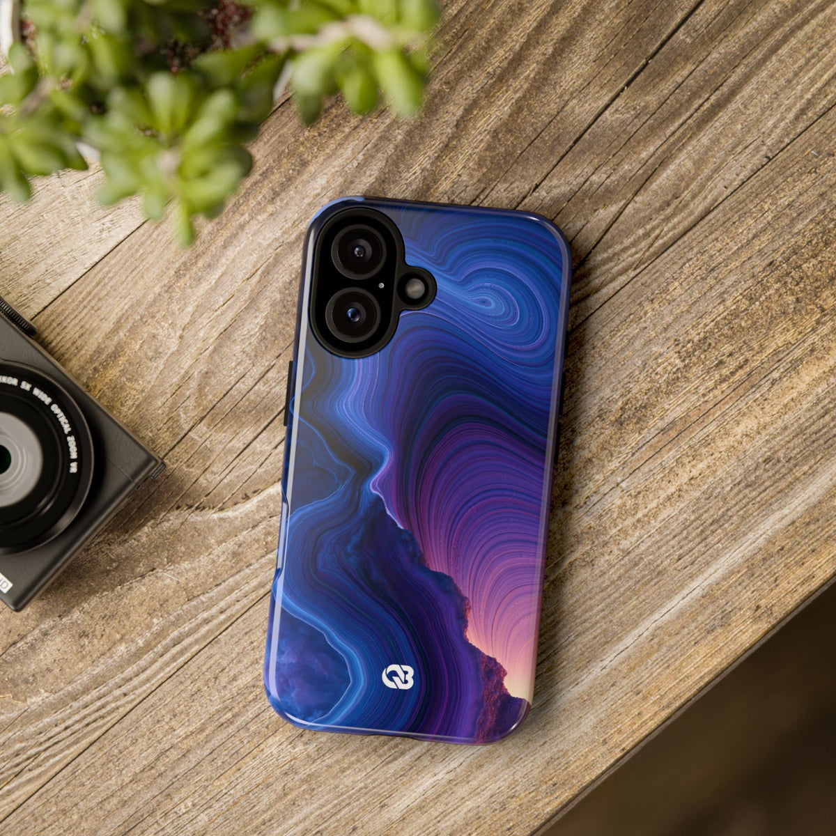 Radiant Strata · Tough Phone Case for iPhone · Blue