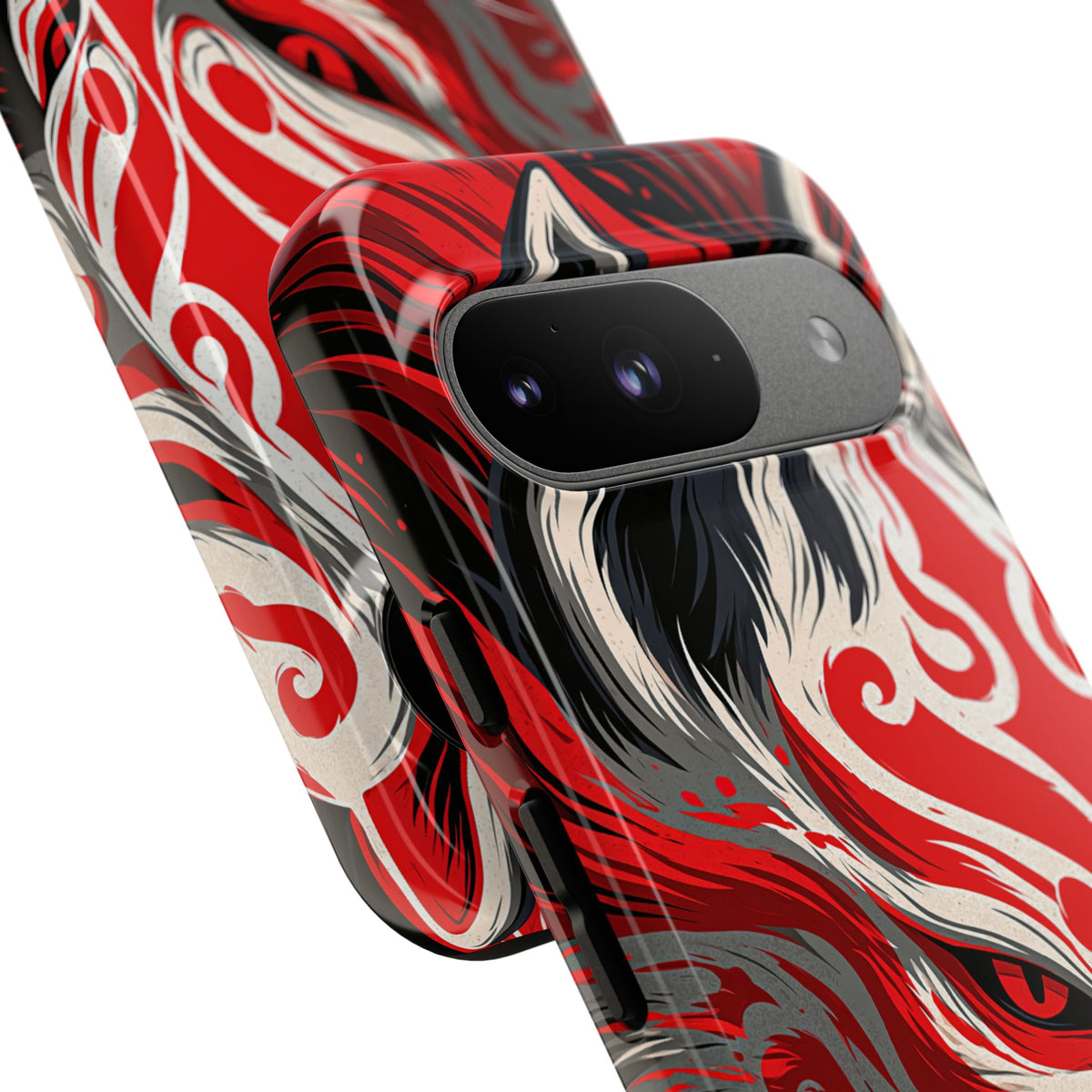 Crimson Kitsune Spirit · Tough Phone Case for Pixel · Red