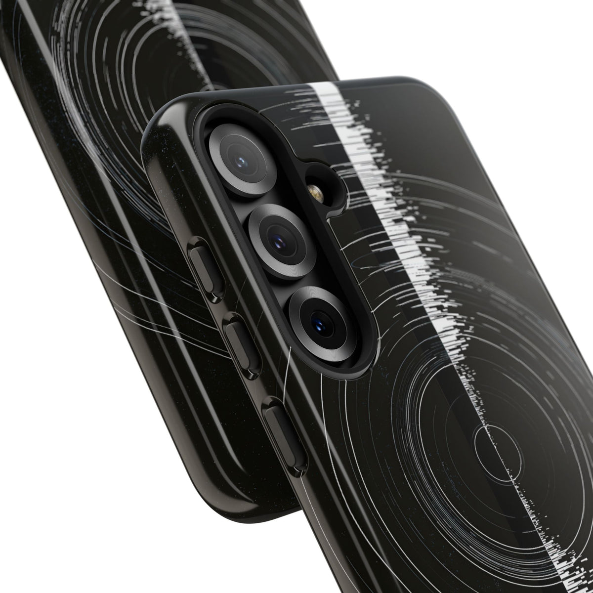 Black Tough Phone Case for Samsung - Obsidian Orbital Signal