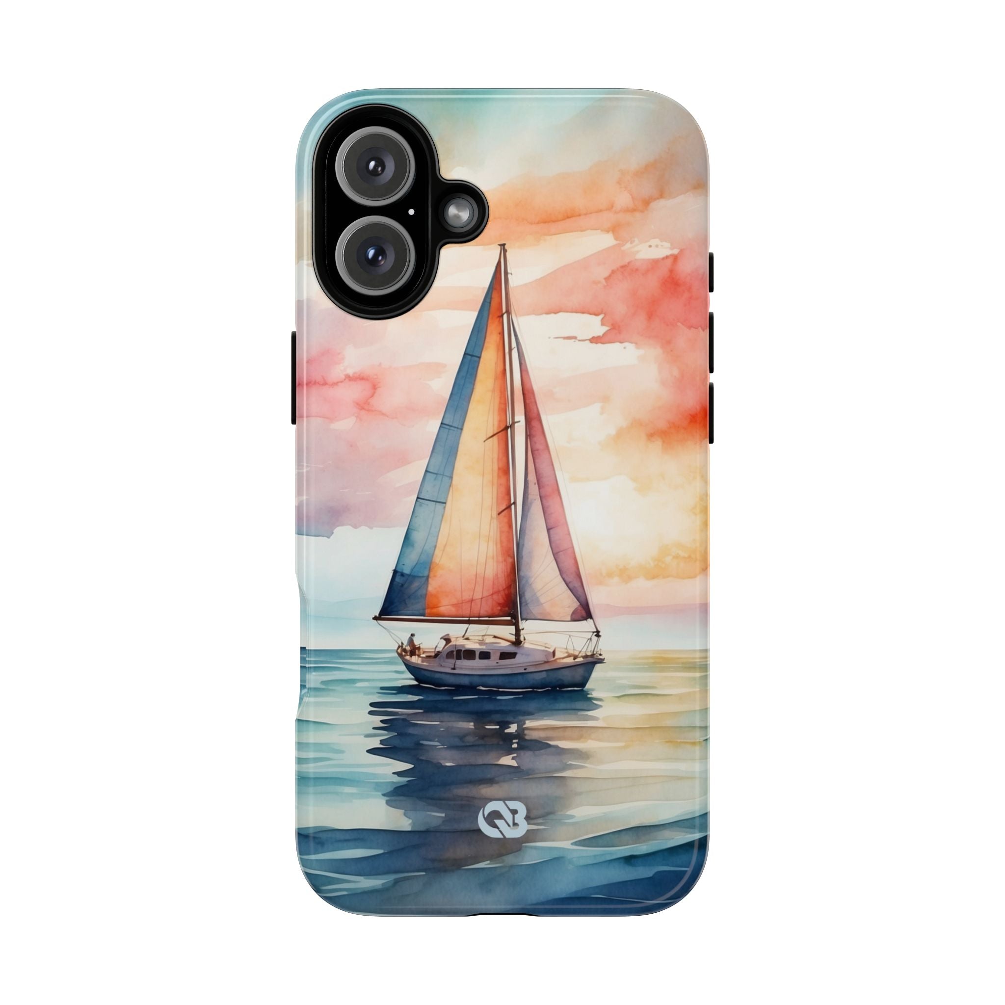 Crimson Horizon Sail · Tough Hoesje voor iPhone