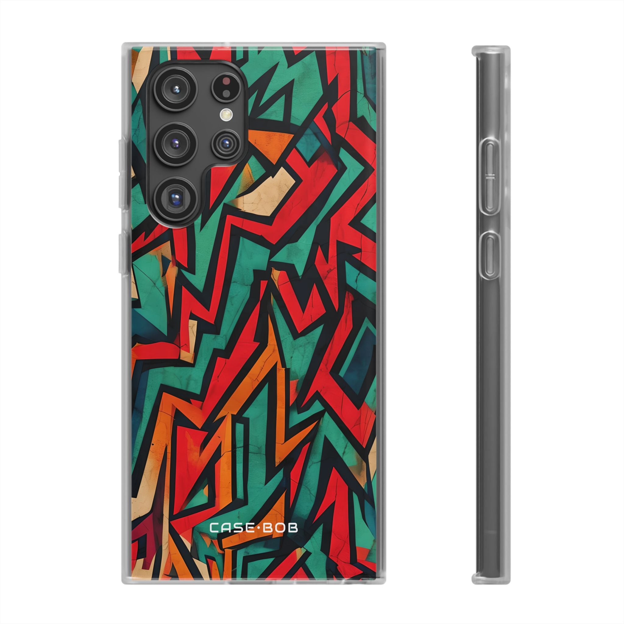 Crimson Zigzag Samsung S22 Ultra Case - Soft