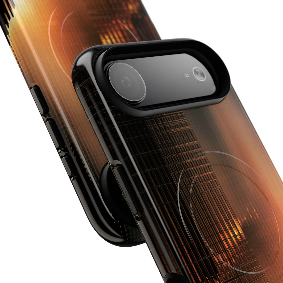 Luminous Grid · Tough 2.0 Magnetic Phone Case for iPhone · Black