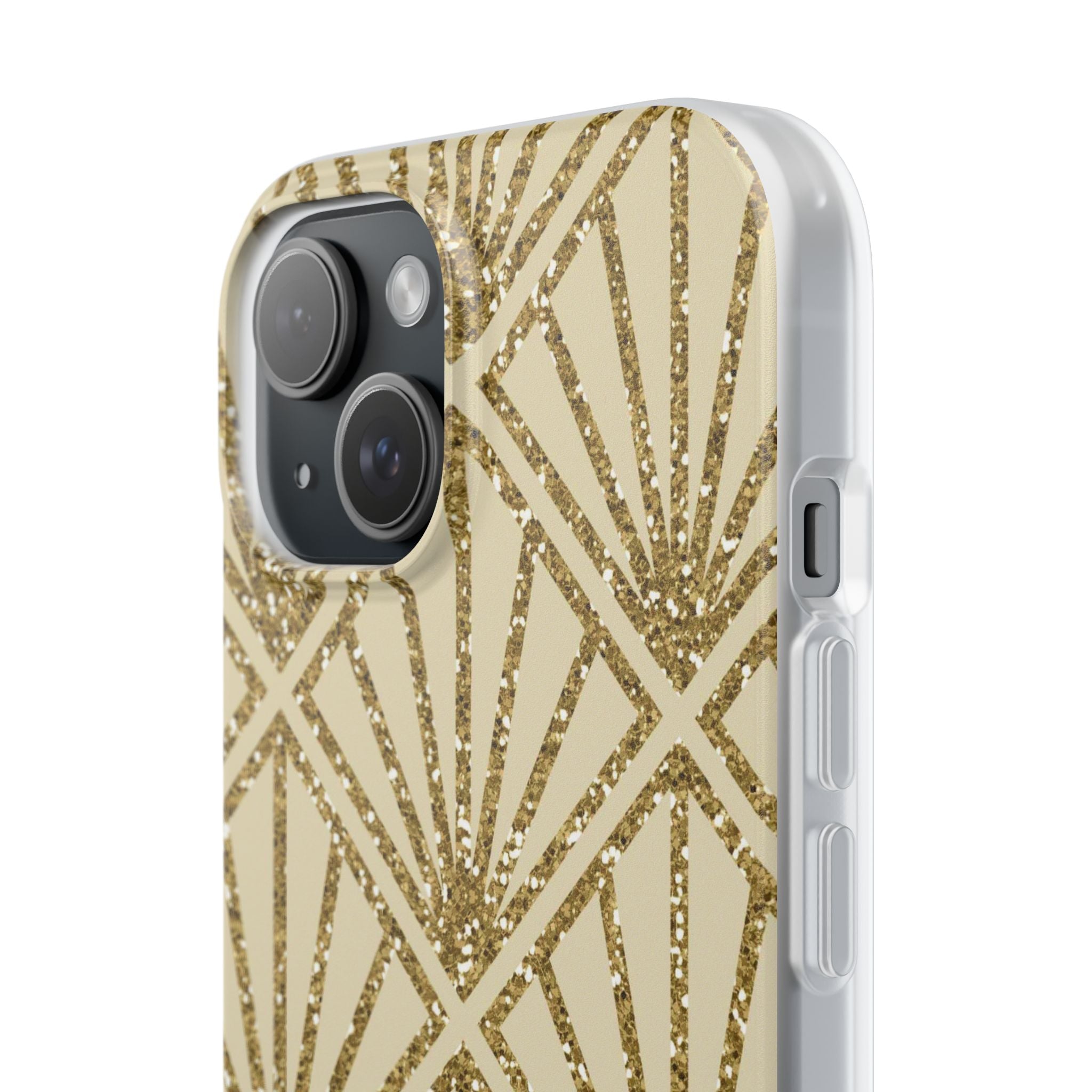 Gold Diamond Radiance iPhone 15 Case - Soft