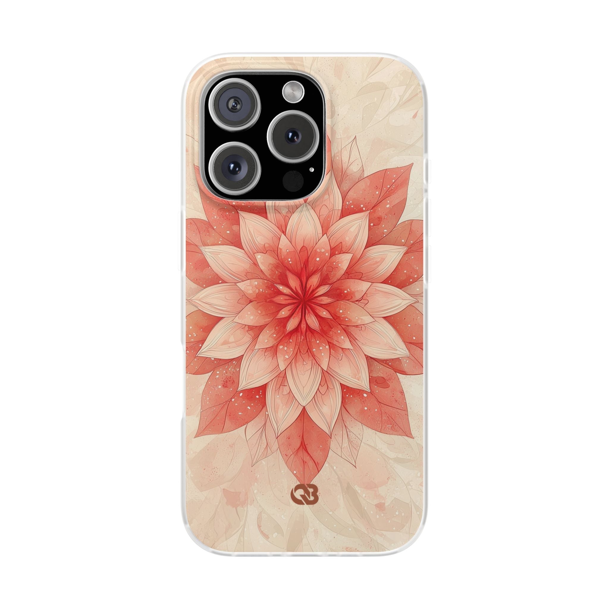 Coral Layered Bloom · Soft Phone Case for iPhone