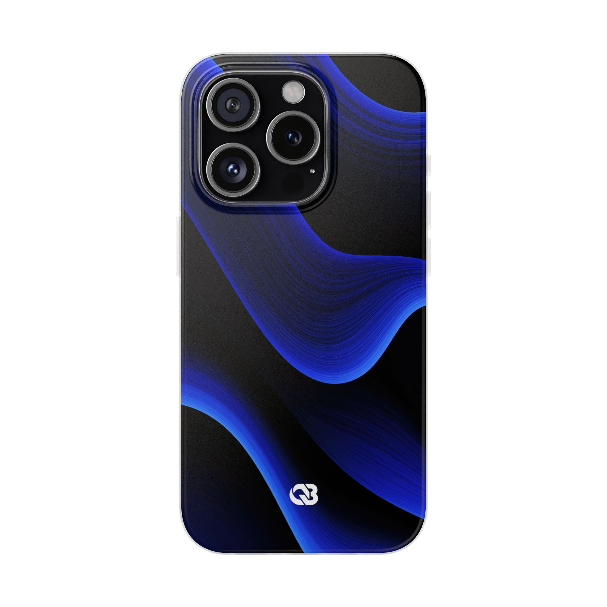 Blue Lite Phone Case for iPhone - Electric Cobalt Flow