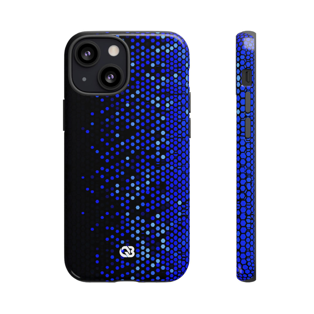 Cobalt Hex Dispersion · Tough Phone Case for iPhone · Blue
