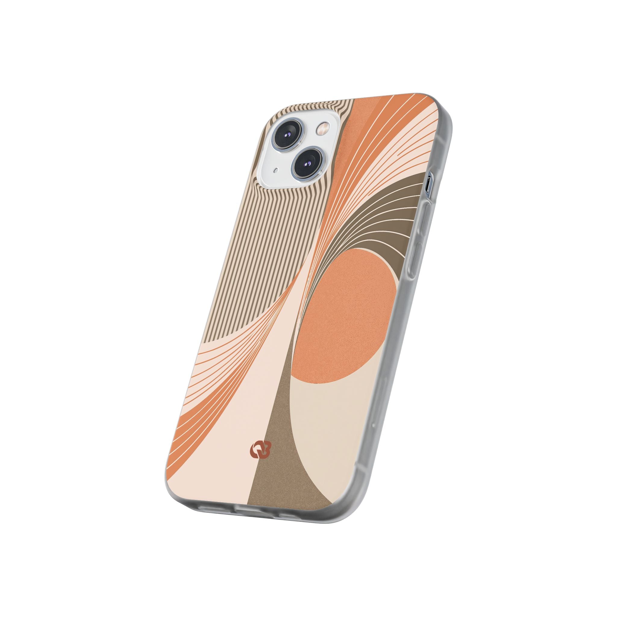 Orange Lite Phone Case for iPhone - Desert Arc Horizon