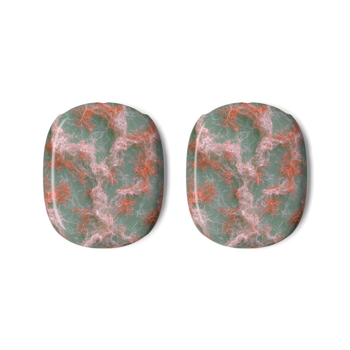 Coral Pixel Matrix · Hard Case for AirPods Max · Green