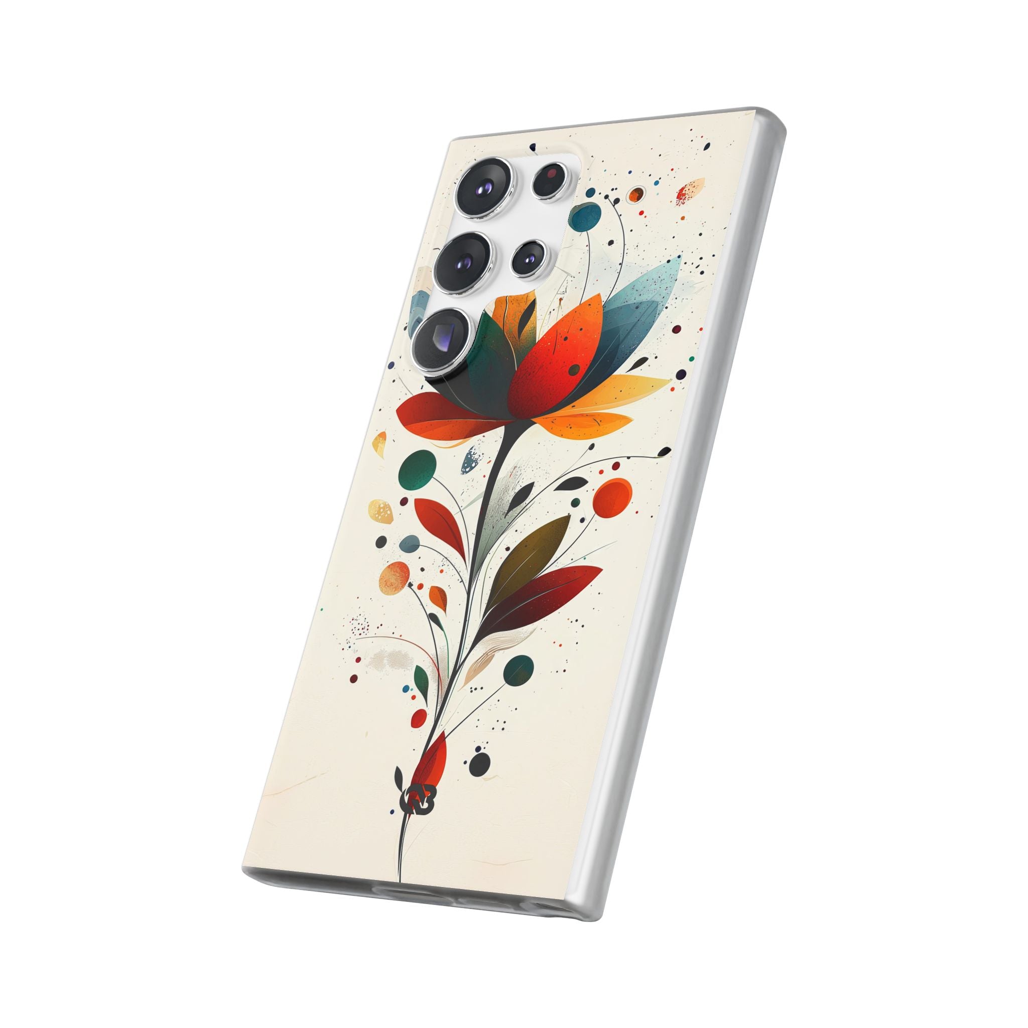 Burnt Petal Abstract · Soft Handyhülle für Samsung