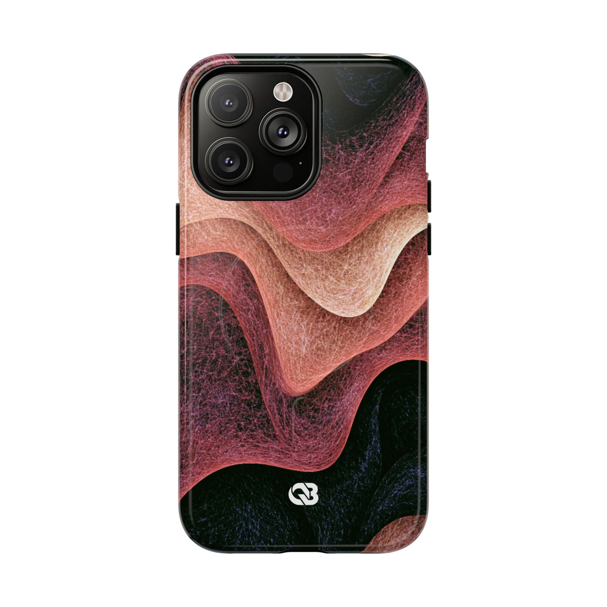 Rose Contour Waves · Tough 2.0 Magnetic Phone Case for iPhone · Pink