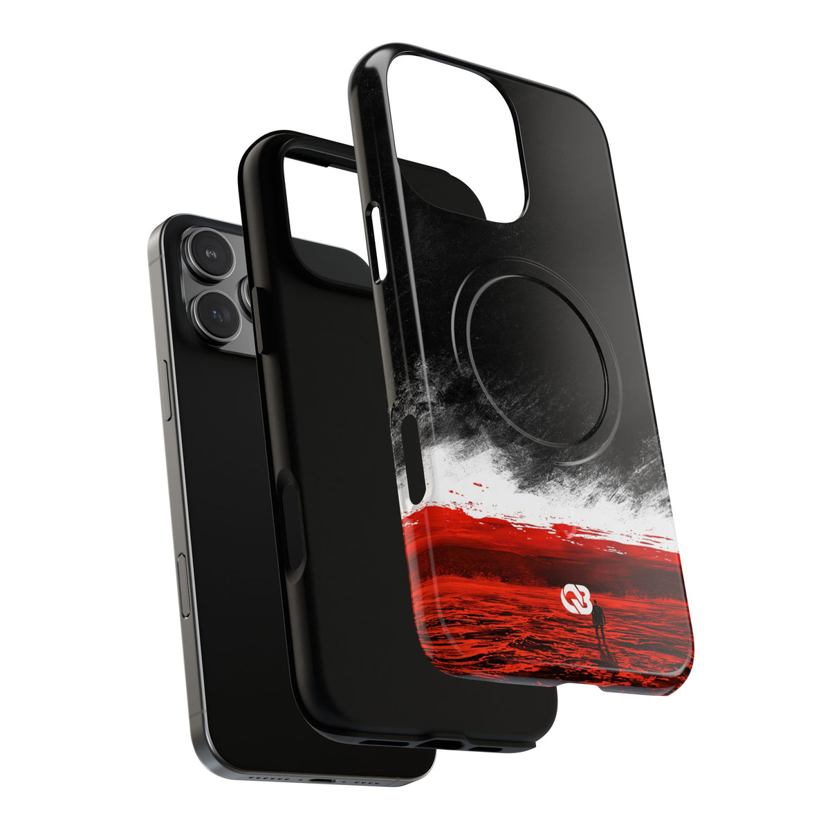 Crimson Void · Tough 2.0 Magnetic Phone Case for iPhone · Black