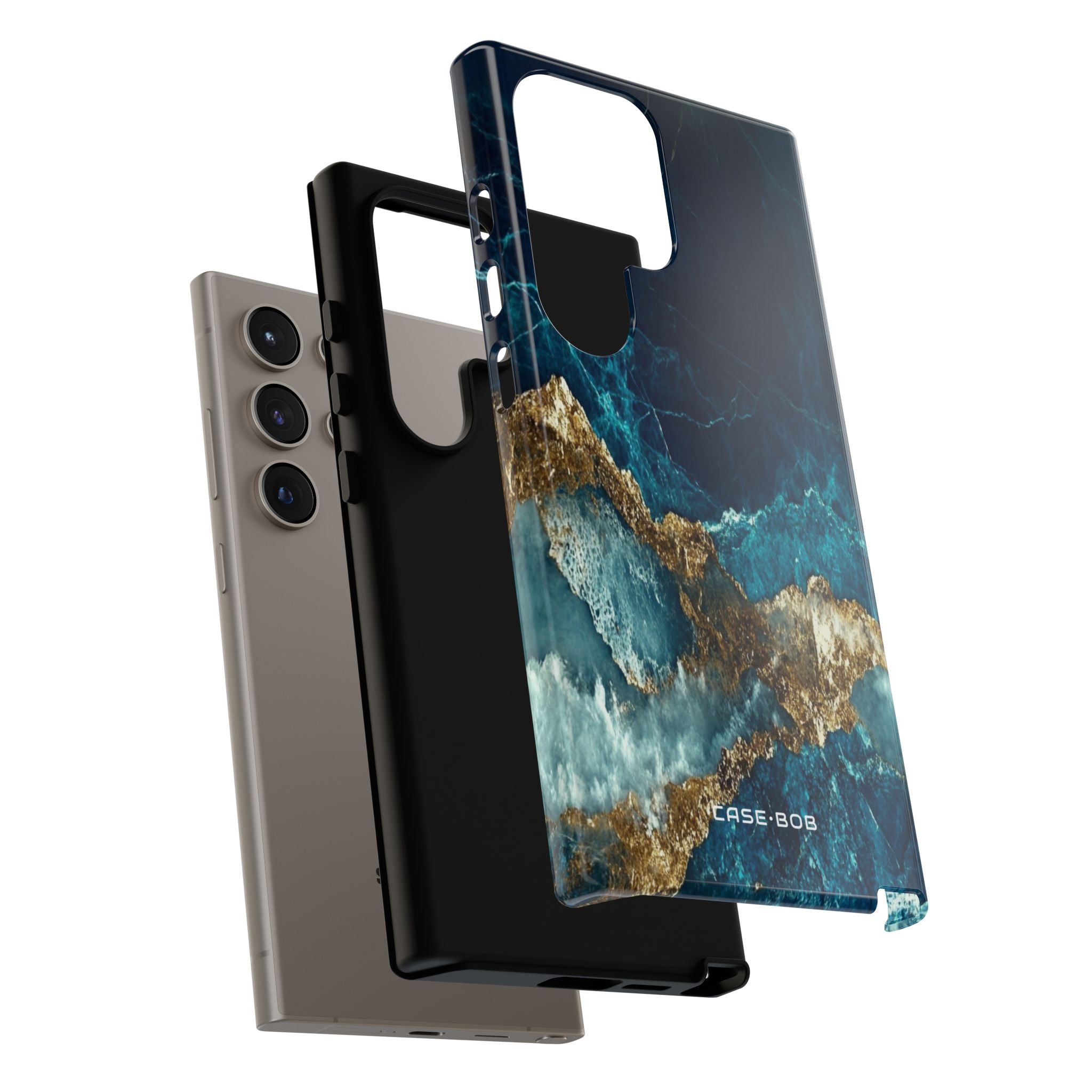 Jagged Gold Split Samsung S24 Ultra Case - Tough