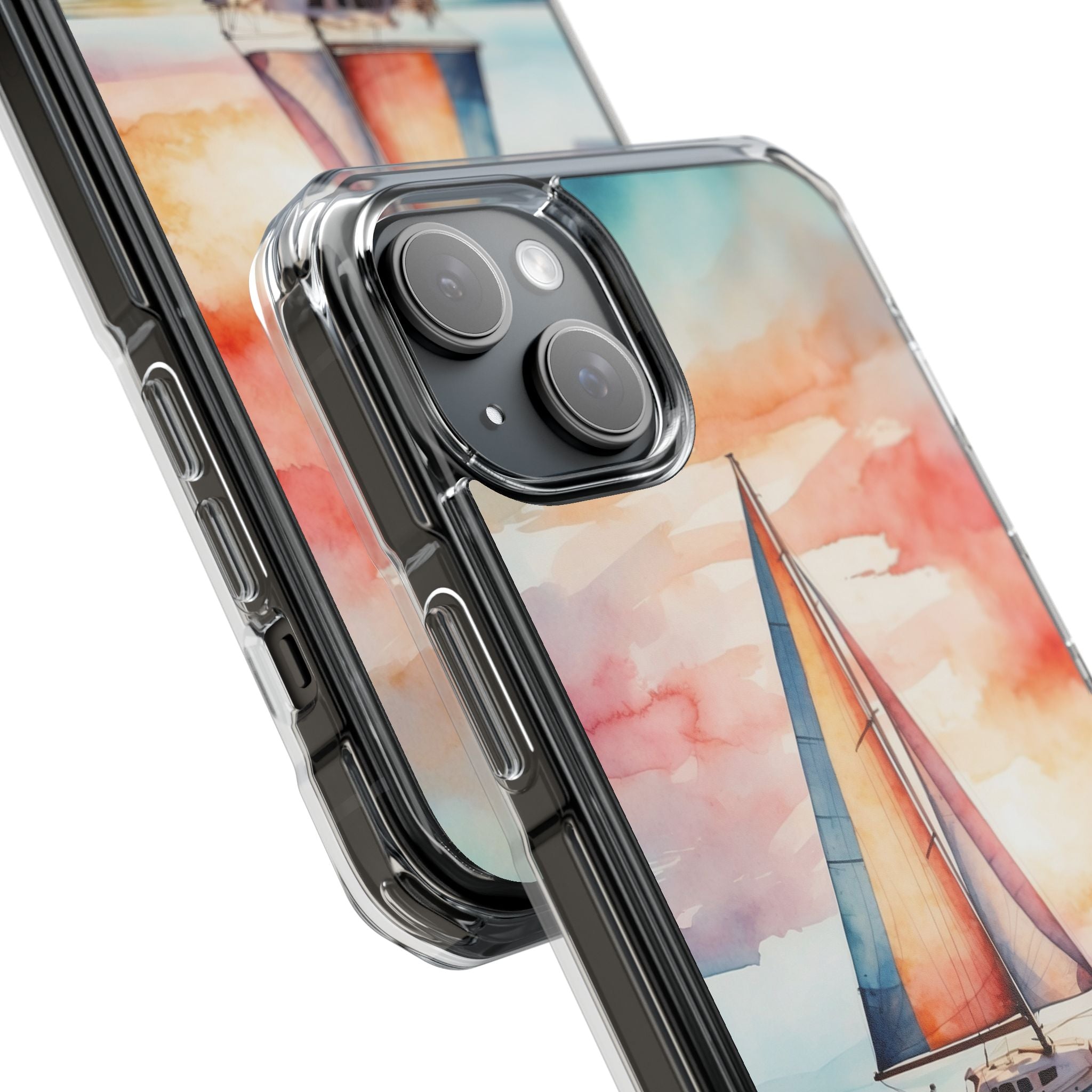 Crimson Horizon Sail · Impact Phone Case for iPhone · Magsafe