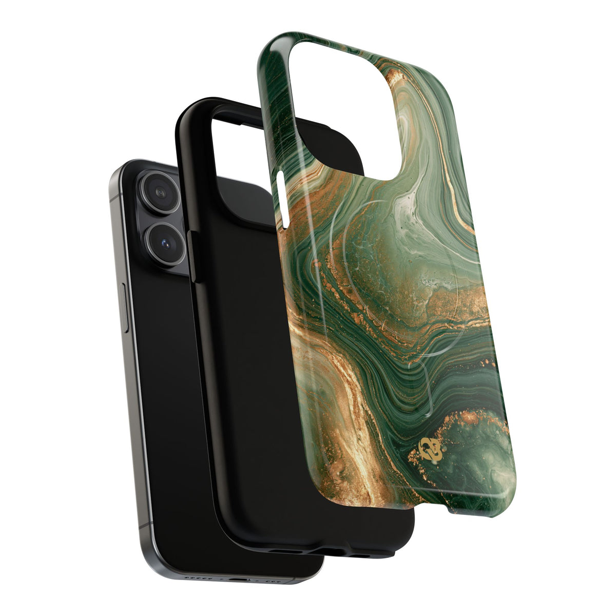 Jade Suminagashi · Tough 2.0 Magnetic Phone Case for iPhone · Green