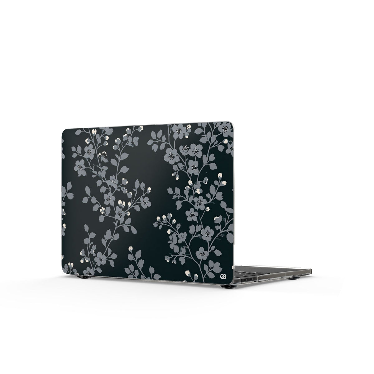 Nocturne Blossom Branch · Clear Hard Case for MacBook · Black