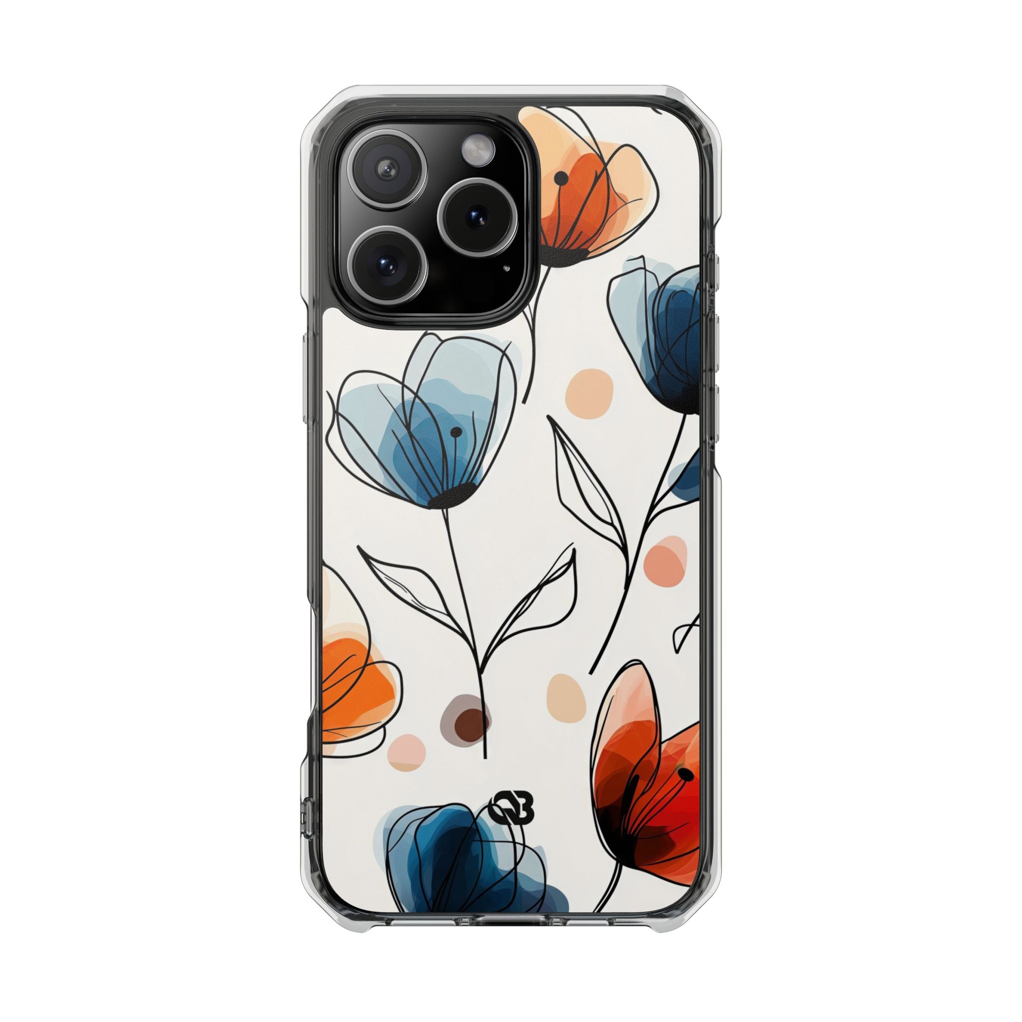 Ink Watercolor Tulips · Impact Hoesje voor iPhone · Magsafe