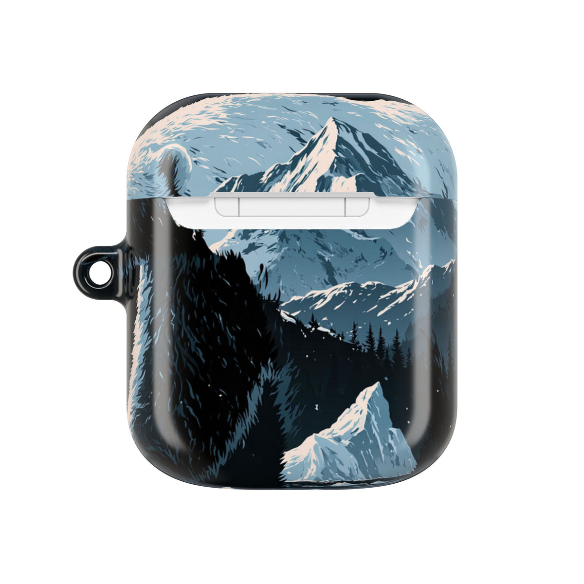 Nordic Arctic Bear · Hard Case for AirPods & AirPods Pro · Black