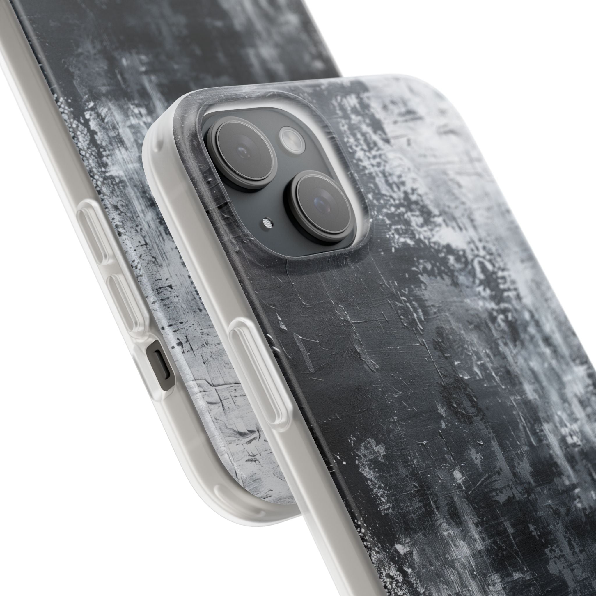 Texturiertes Blackscape iPhone 15 Plus Case - Soft