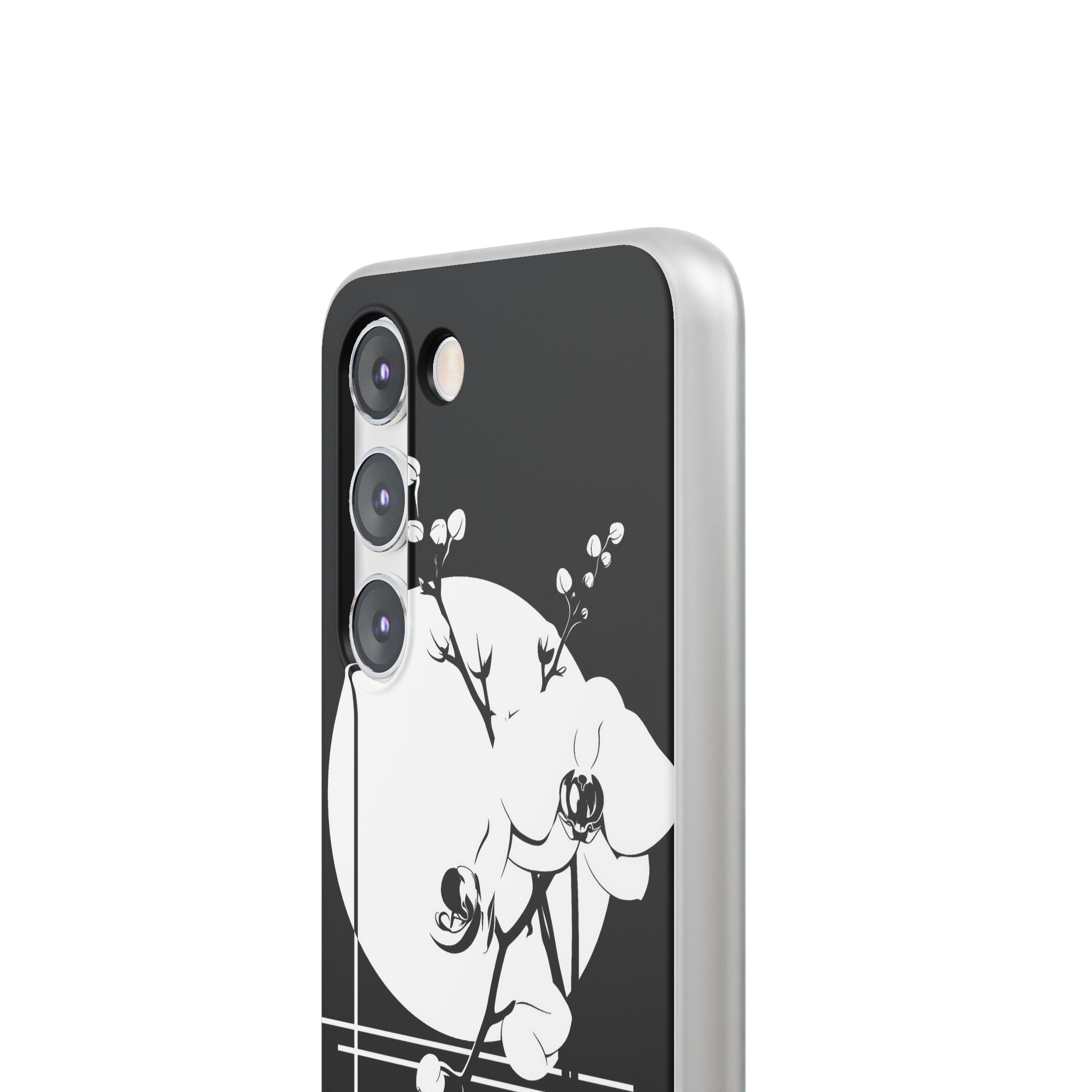 Black Lite Phone Case for Samsung - Lunar Orchid Grid