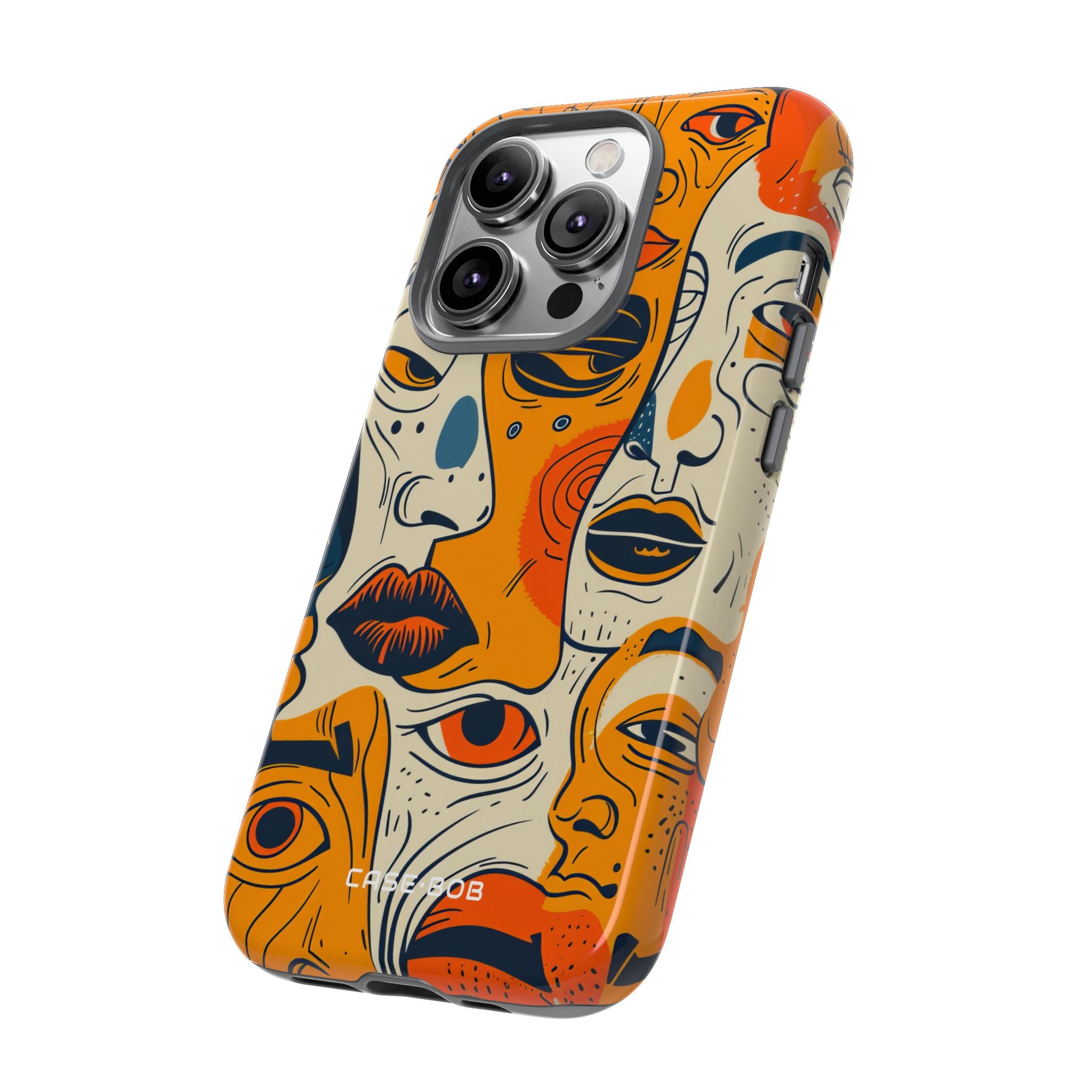 Tangled Faces Sunset iPhone 14 Pro Case - Tough