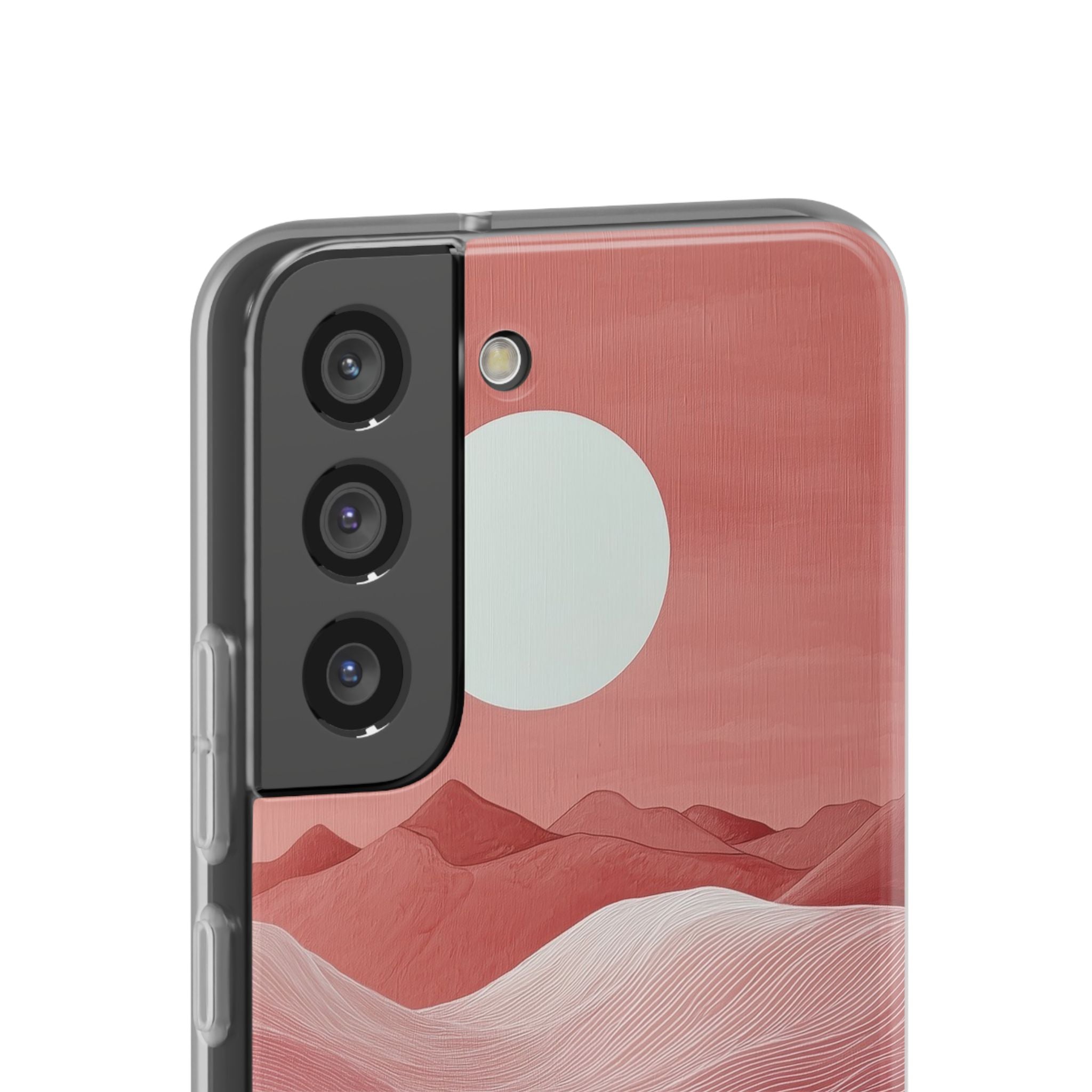 Crimson Dune Horizon · Soft Phone Case for Samsung