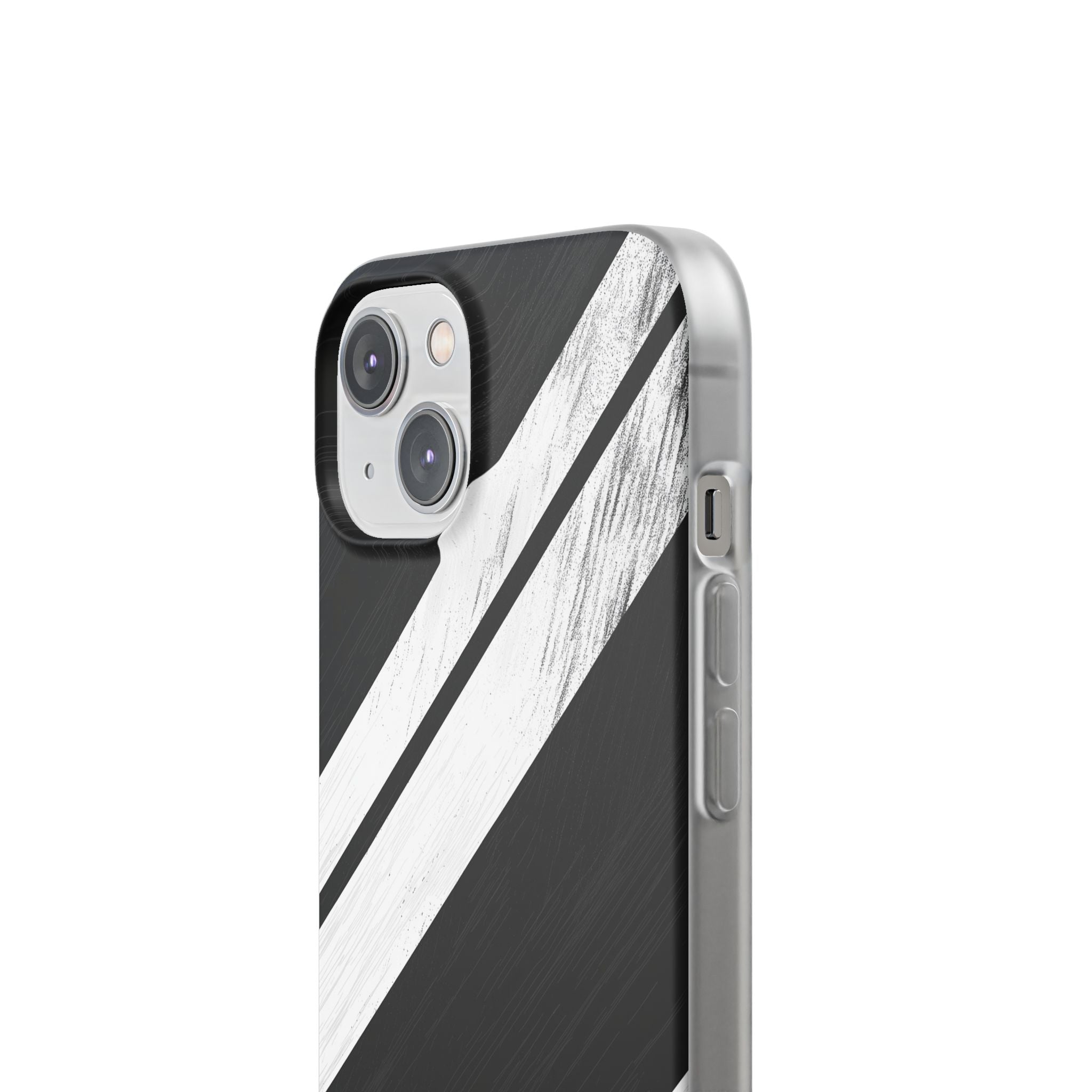 Distressed Stripe Motion iPhone 14 Skal - Mjuk