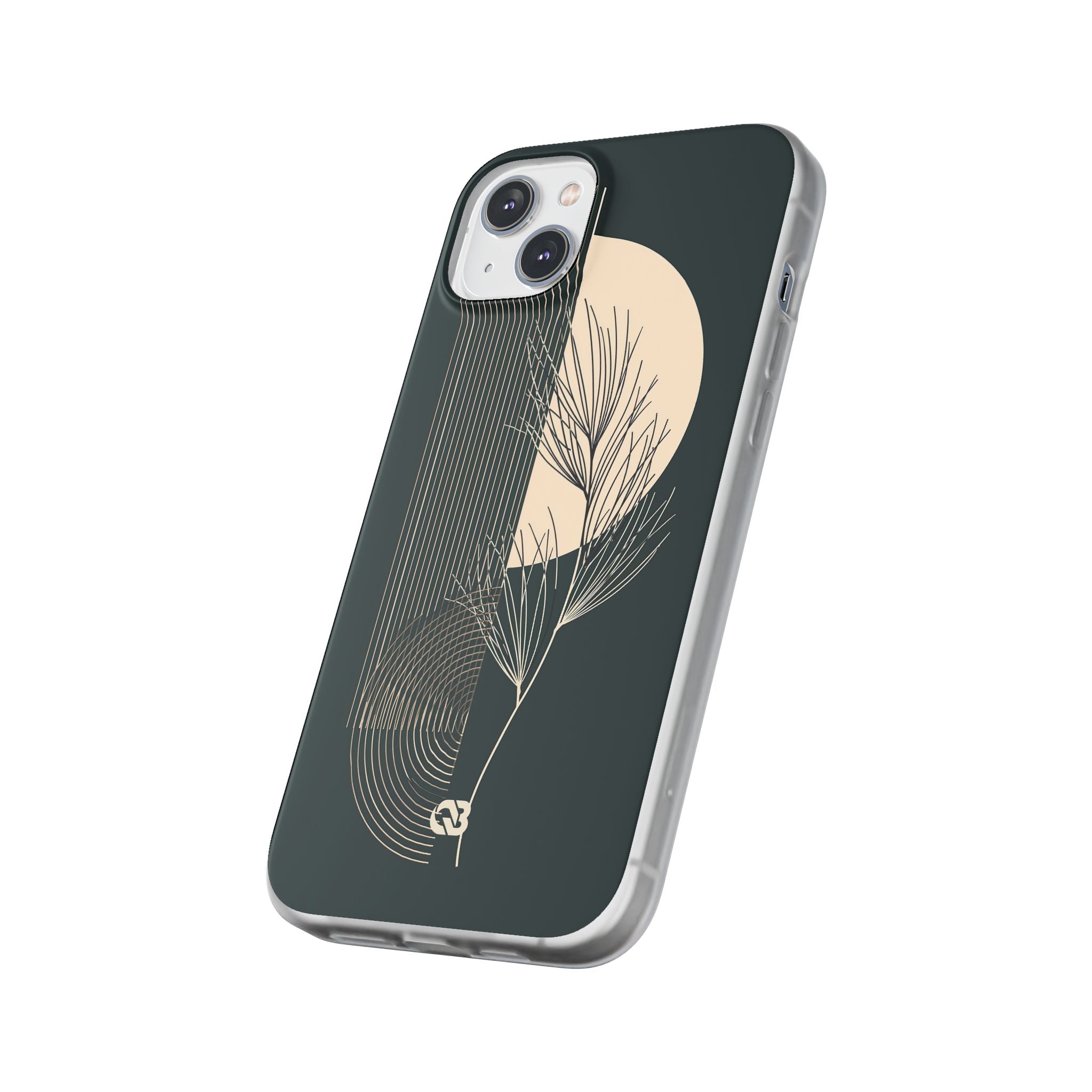 Black Lite Phone Case for iPhone - Obsidian Sand Willow