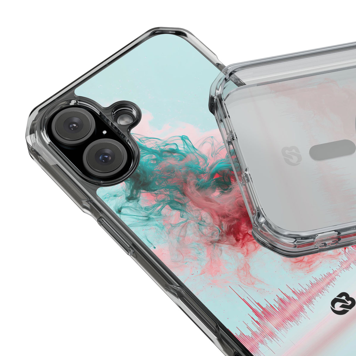 Sonic Bloom · Clear Impact Magnetic Phone Case for iPhone · Red