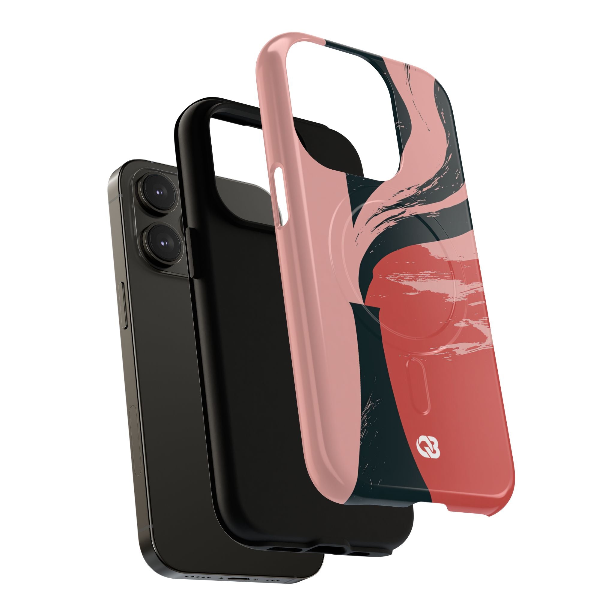 Pink Tough 2.0 Magsafe Phone Case for iPhone - Cinder Rose Plume