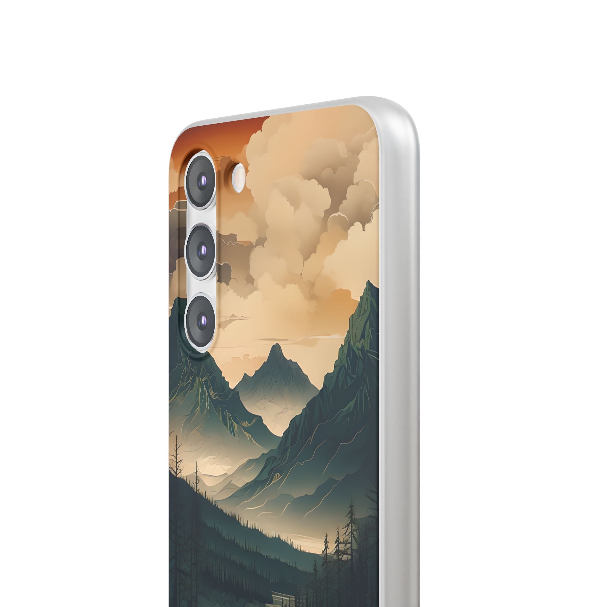 Summit River Dusk · Soft Phone Case for Samsung