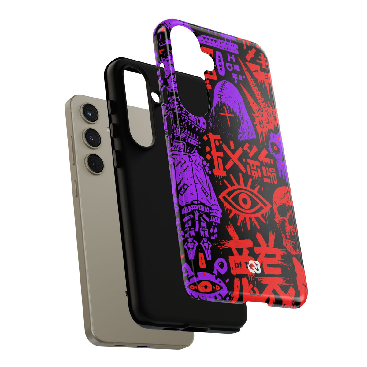 Underground Cyber Glyphs · Tough Phone Case for Samsung · Black