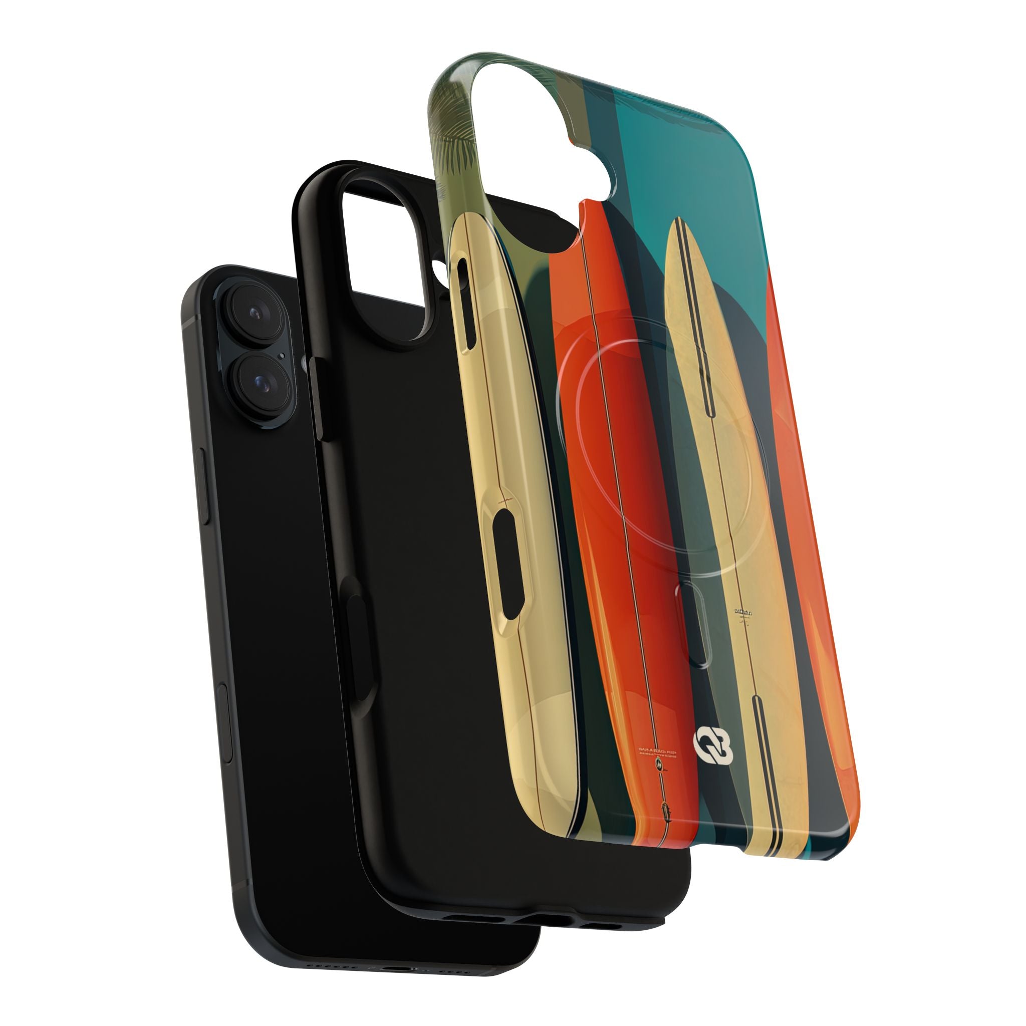 Teal Coast Lineup · Tough+ Coque de téléphone pour iPhone · MagSafe