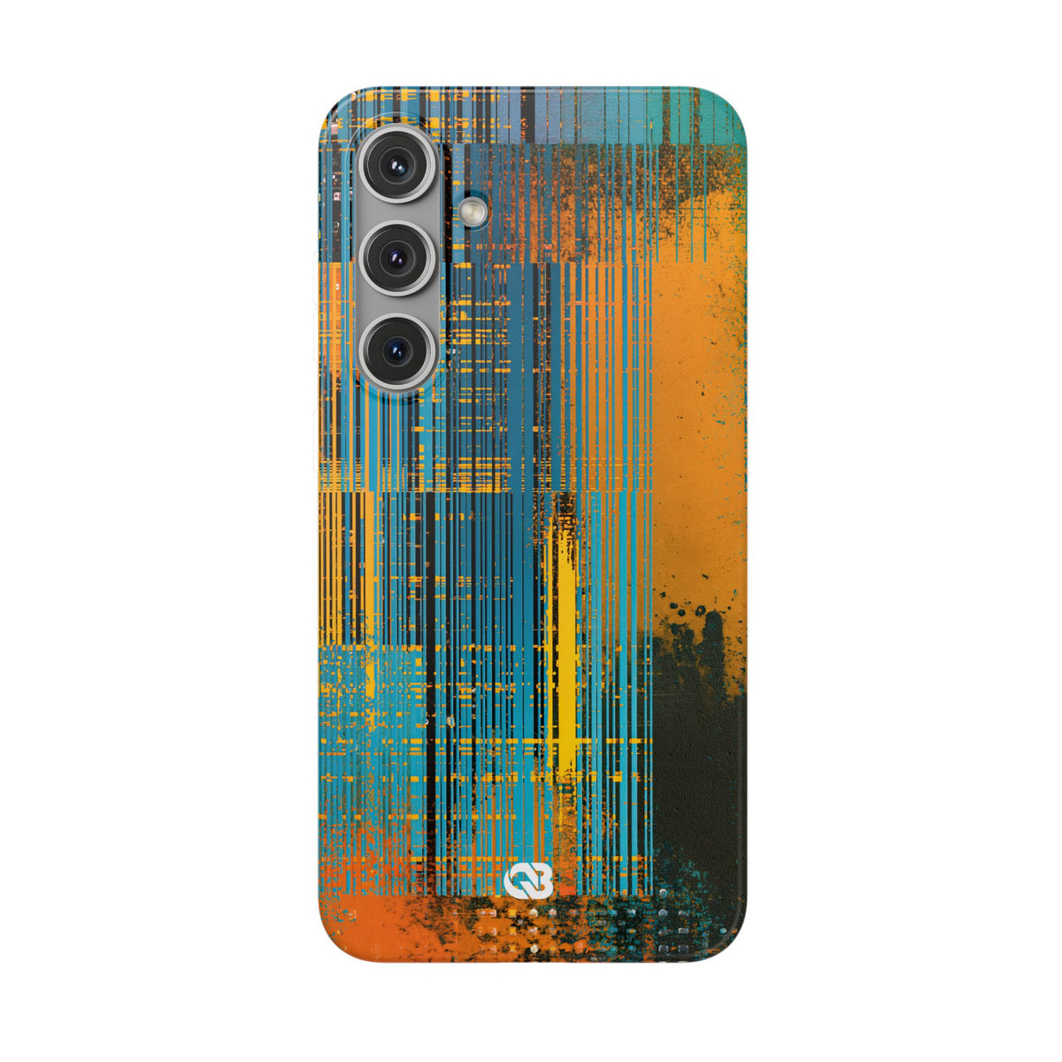 Cyber Glitch Stream · Lite Phone Case for Samsung · Teal