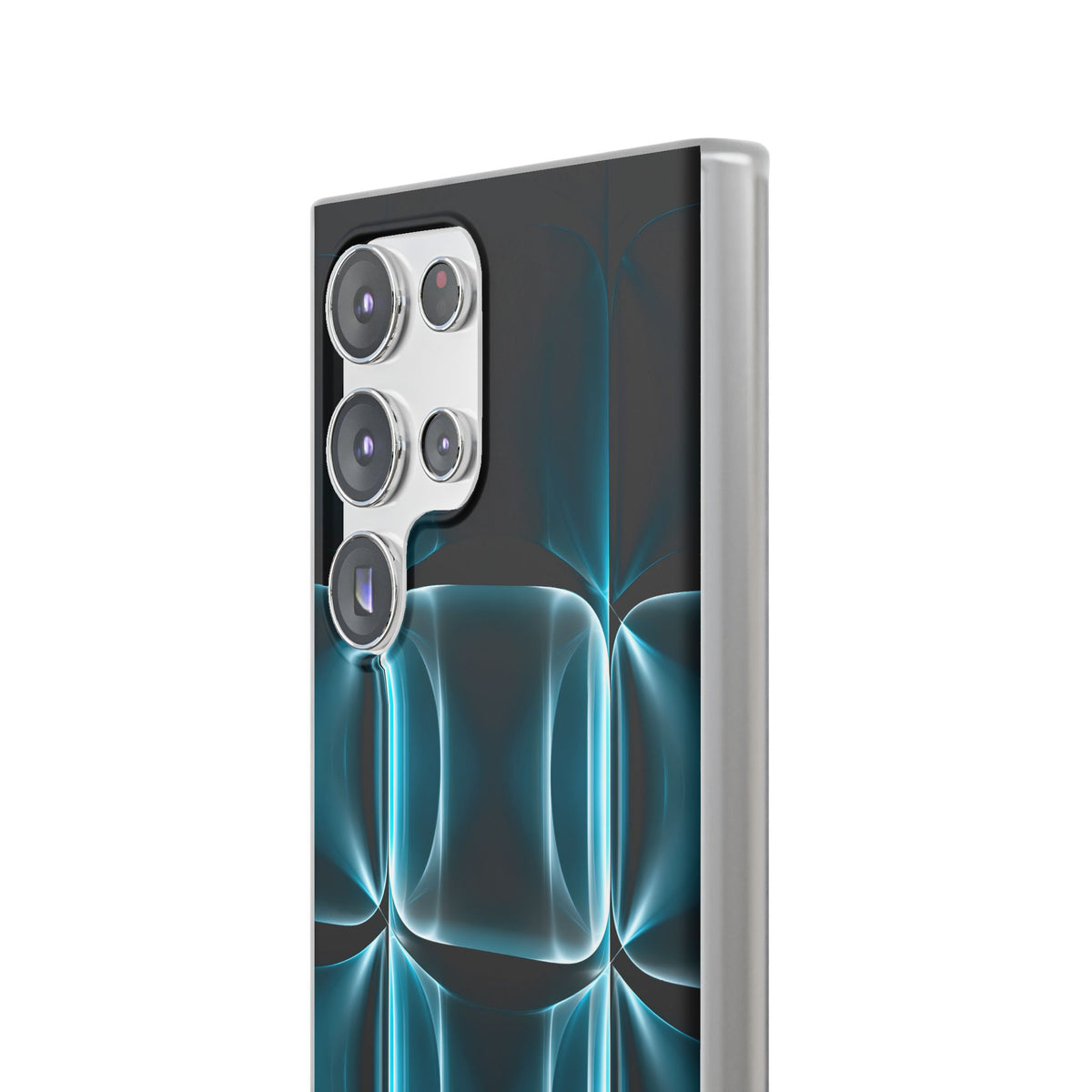 Translucent Cyber Grid · Lite Phone Case for Samsung · Teal