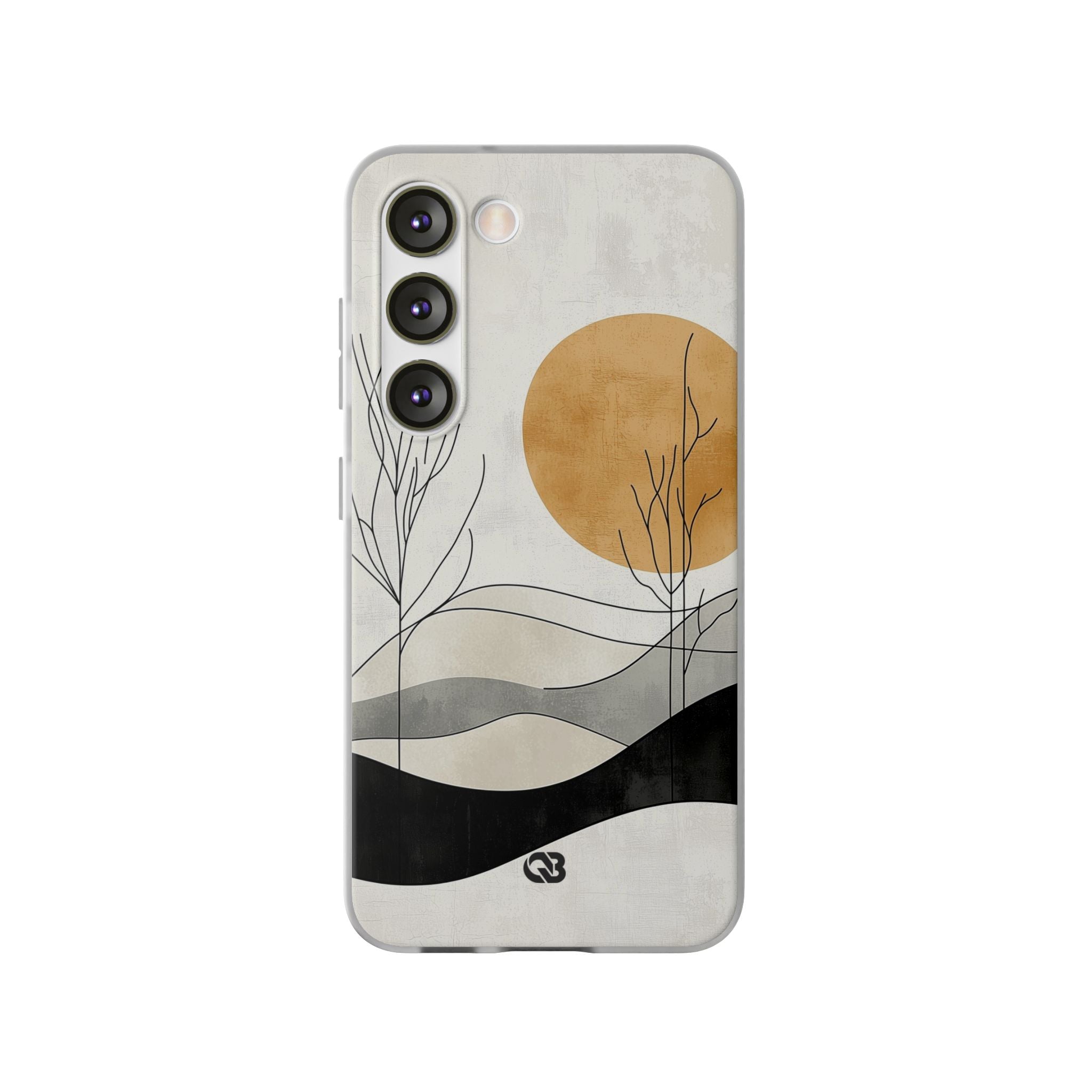 Burnt Horizon Lines · Soft Phone Case for Samsung