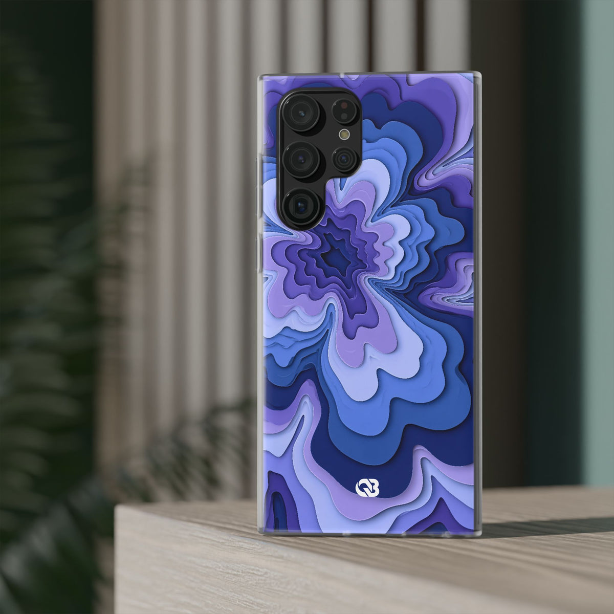 Periwinkle Strata Bloom · Lite Phone Case for Samsung · Purple