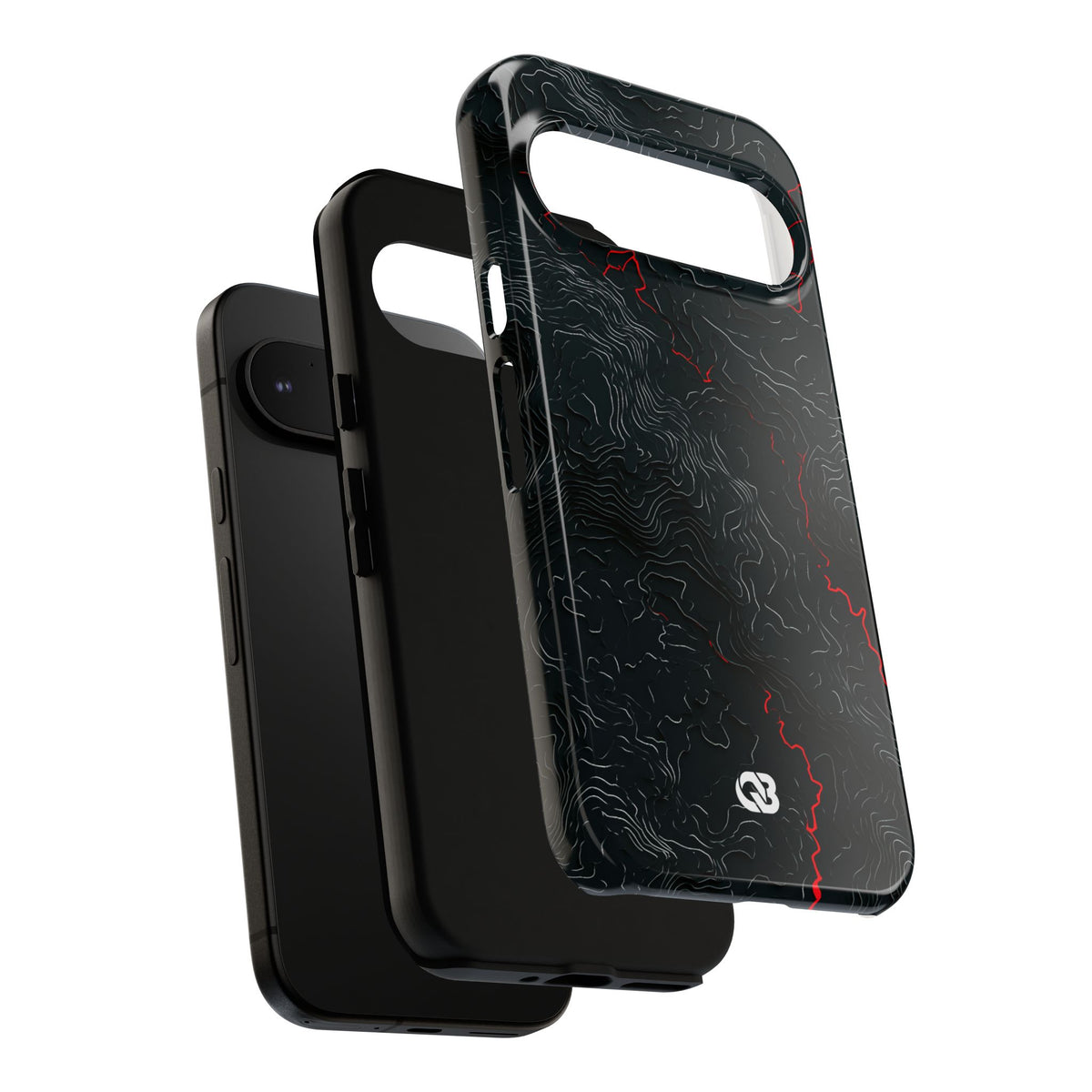 Crimson Rift · Tough Phone Case for Pixel · Black