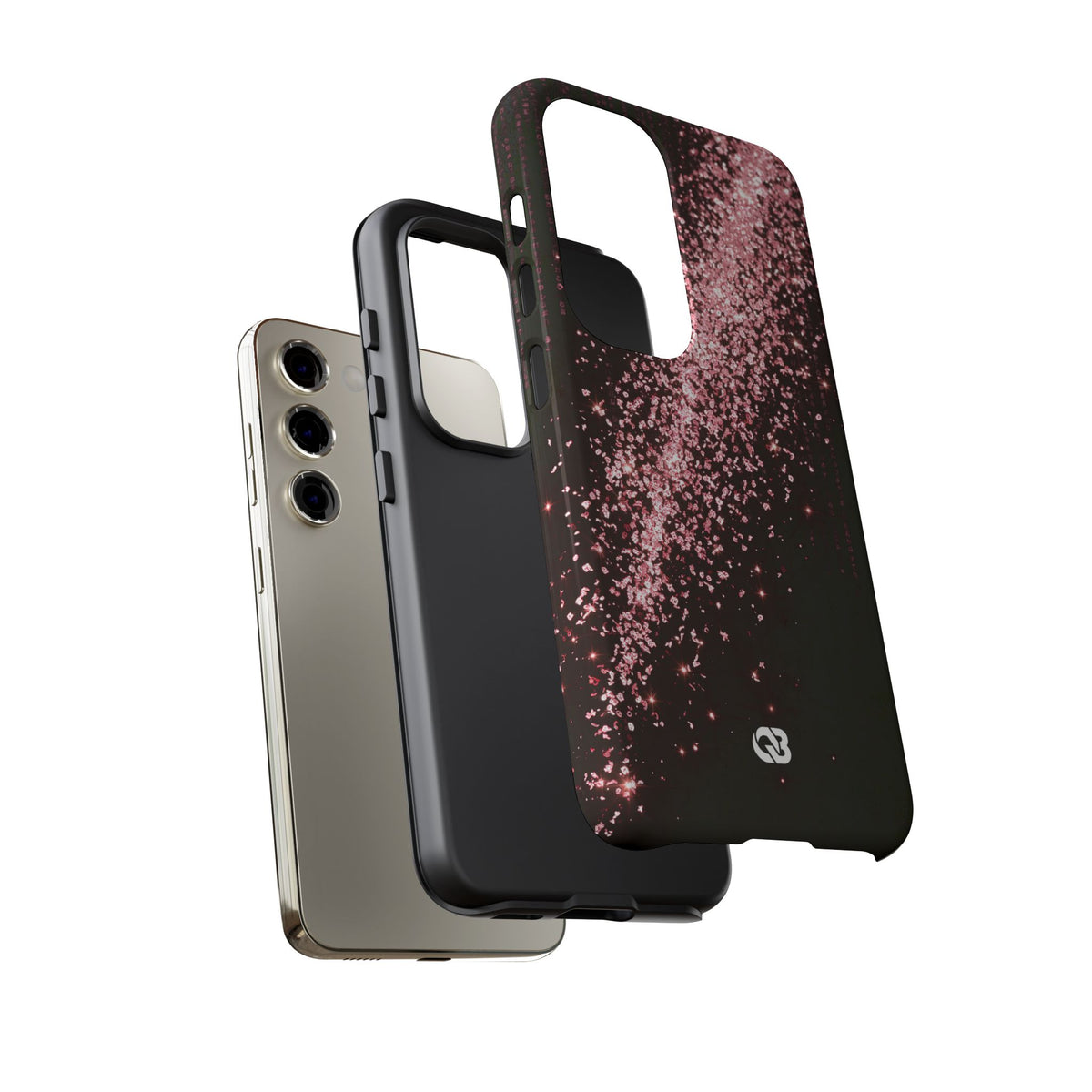 Rose Digital Cascade · Tough Phone Case for Samsung · Pink
