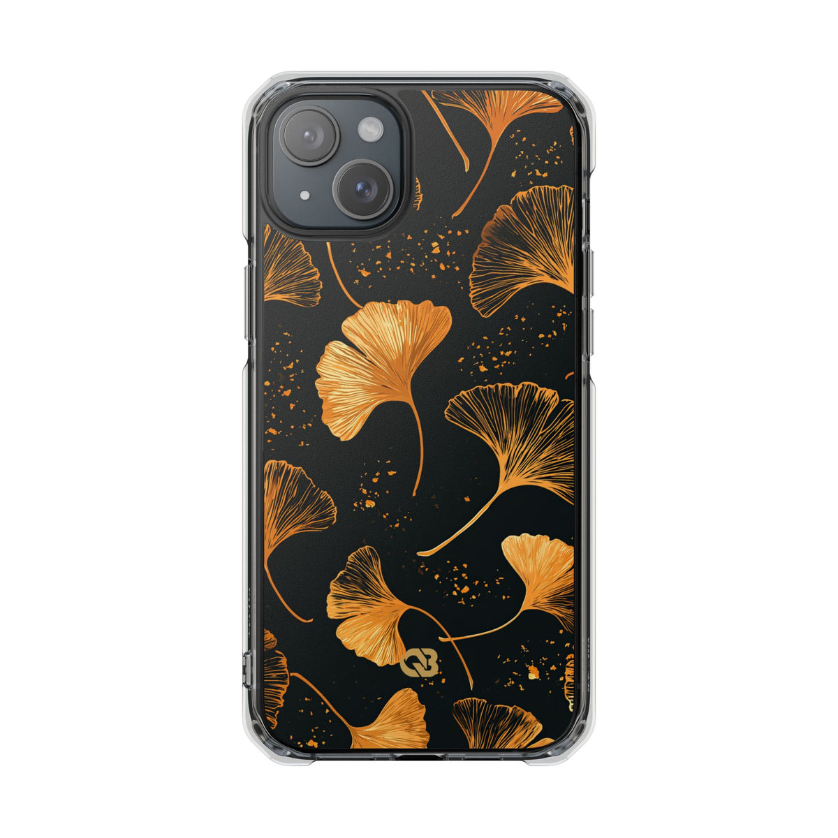 Gilded Ginkgo · Clear Impact Magnetic Phone Case for iPhone · Gold