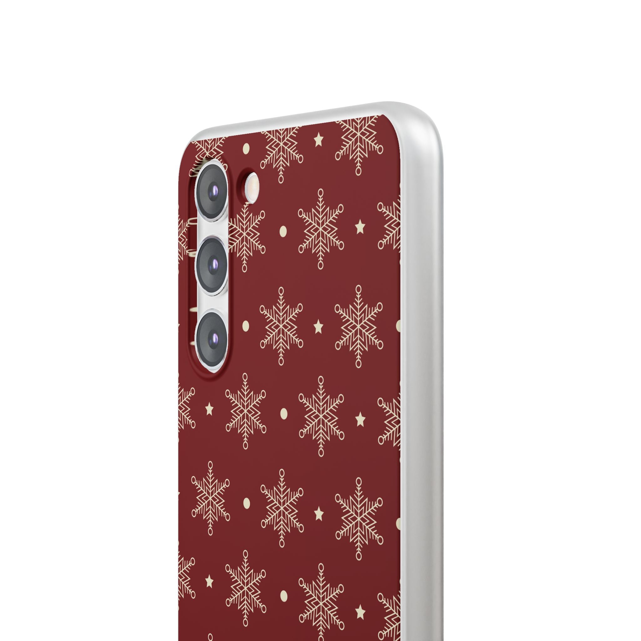 Creme Schneeflocke Crimson Samsung S23 Plus Case - Soft