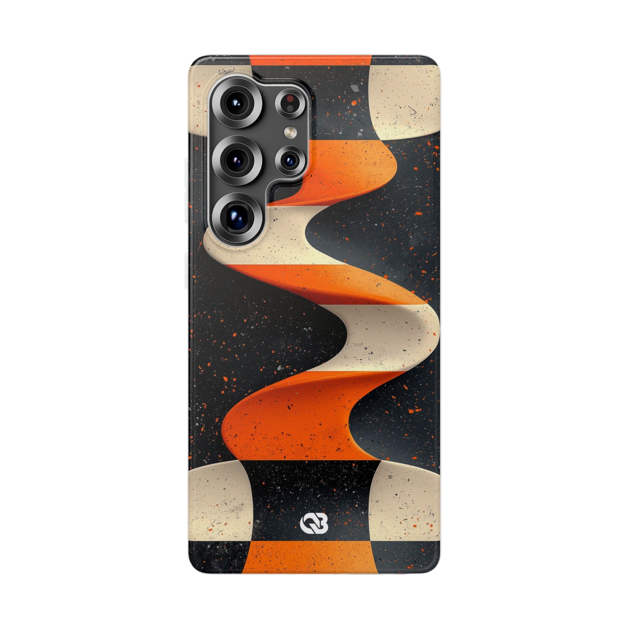 Orange Grit Twist · Soft Phone Case for Samsung
