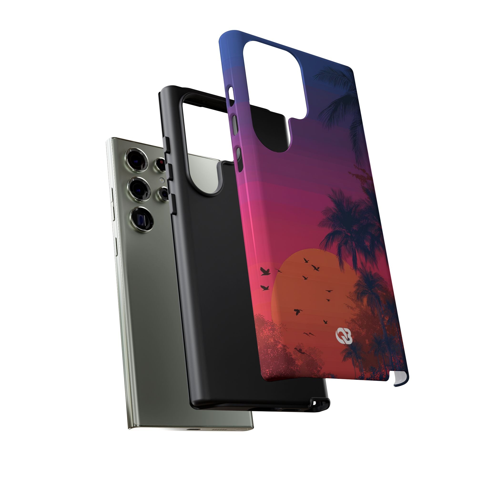 Neon Horizon Palms · Tough Phone Case for Samsung