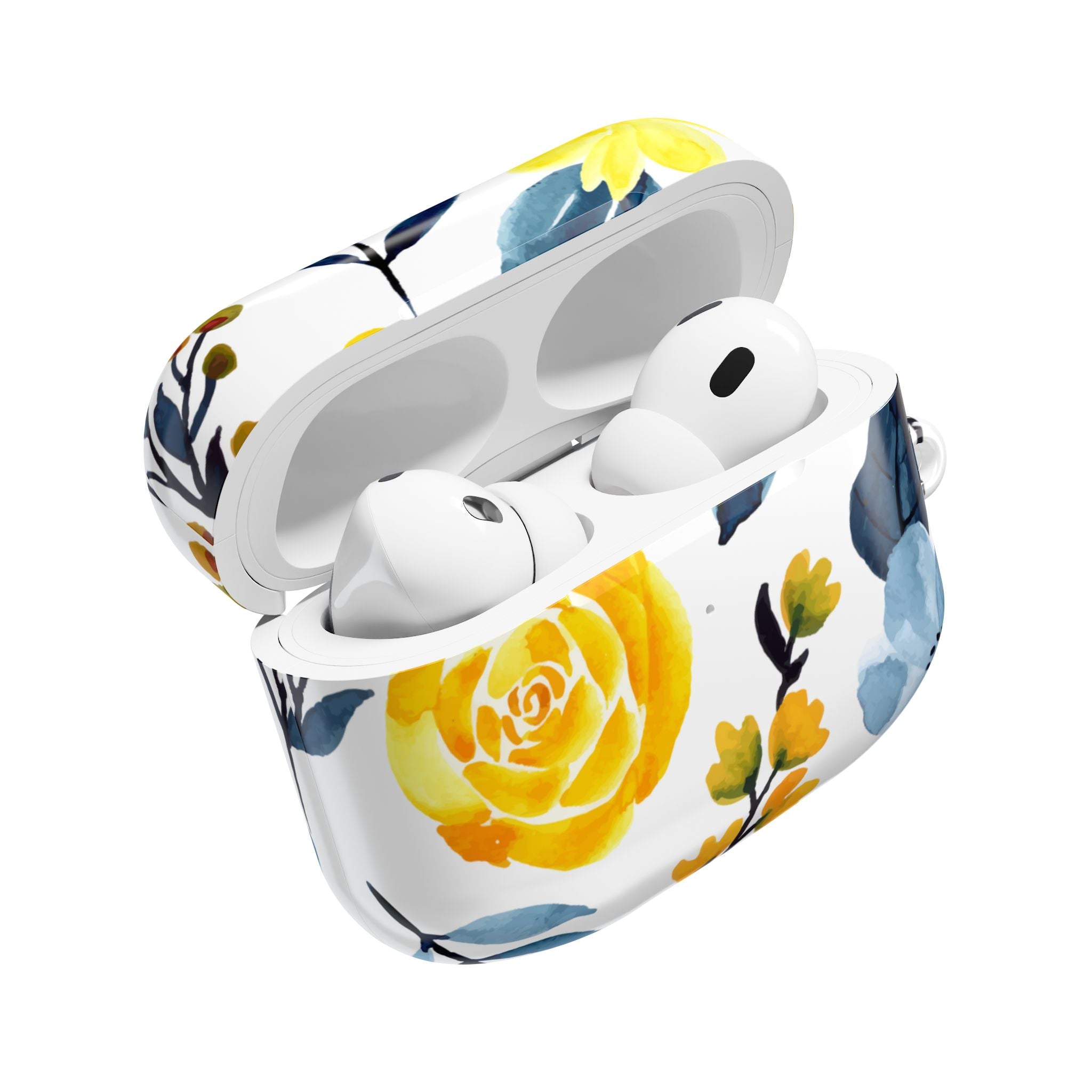 Yellow Blue Blossoms - AirPods Cover