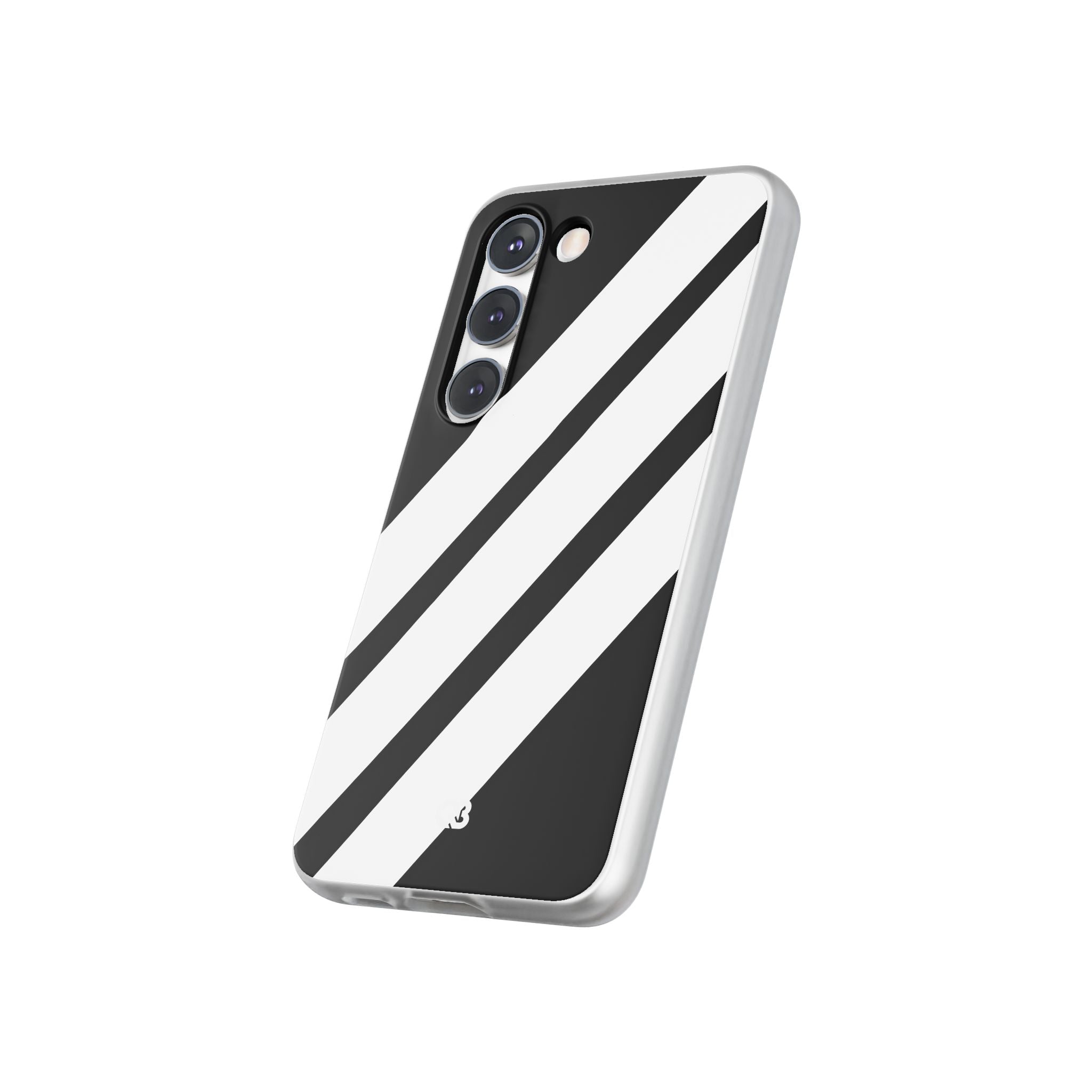Obsidian White Bars · Soft Phone Case for Samsung
